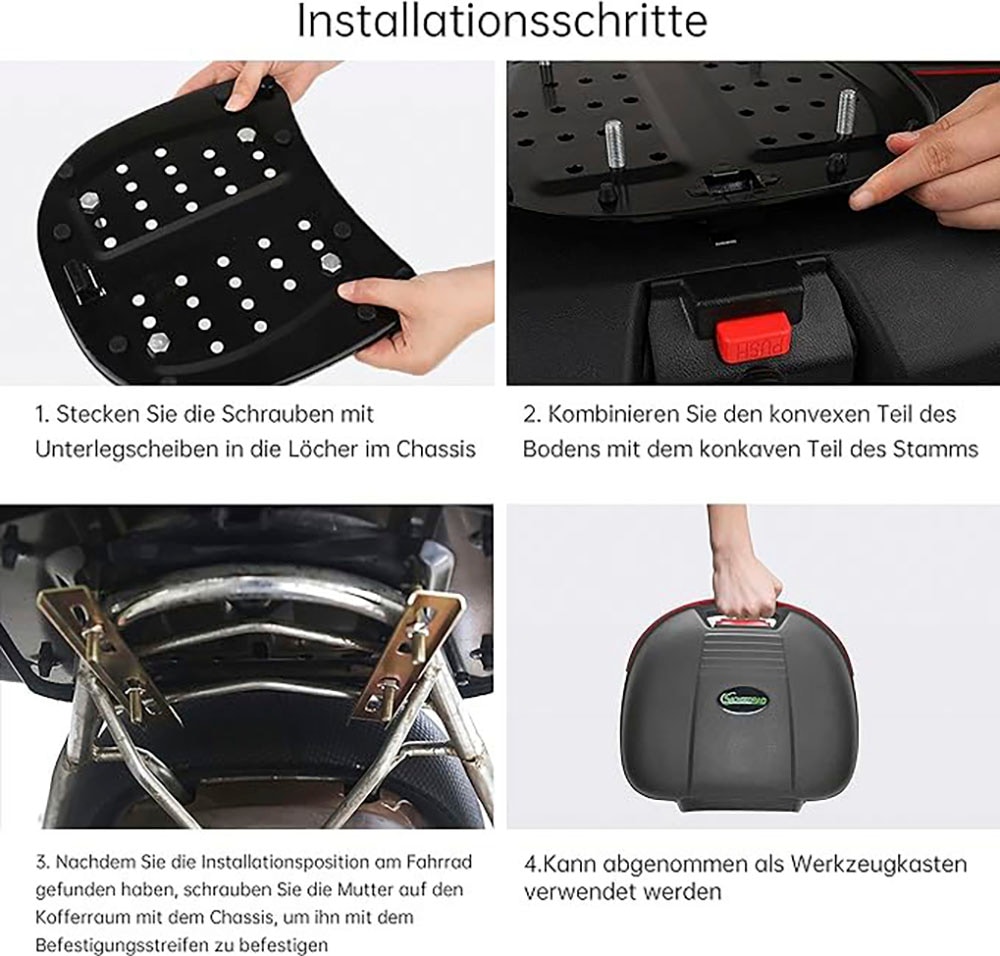 SachsenRad Gepäckträgertasche »Gepäckträger-Box Globus«