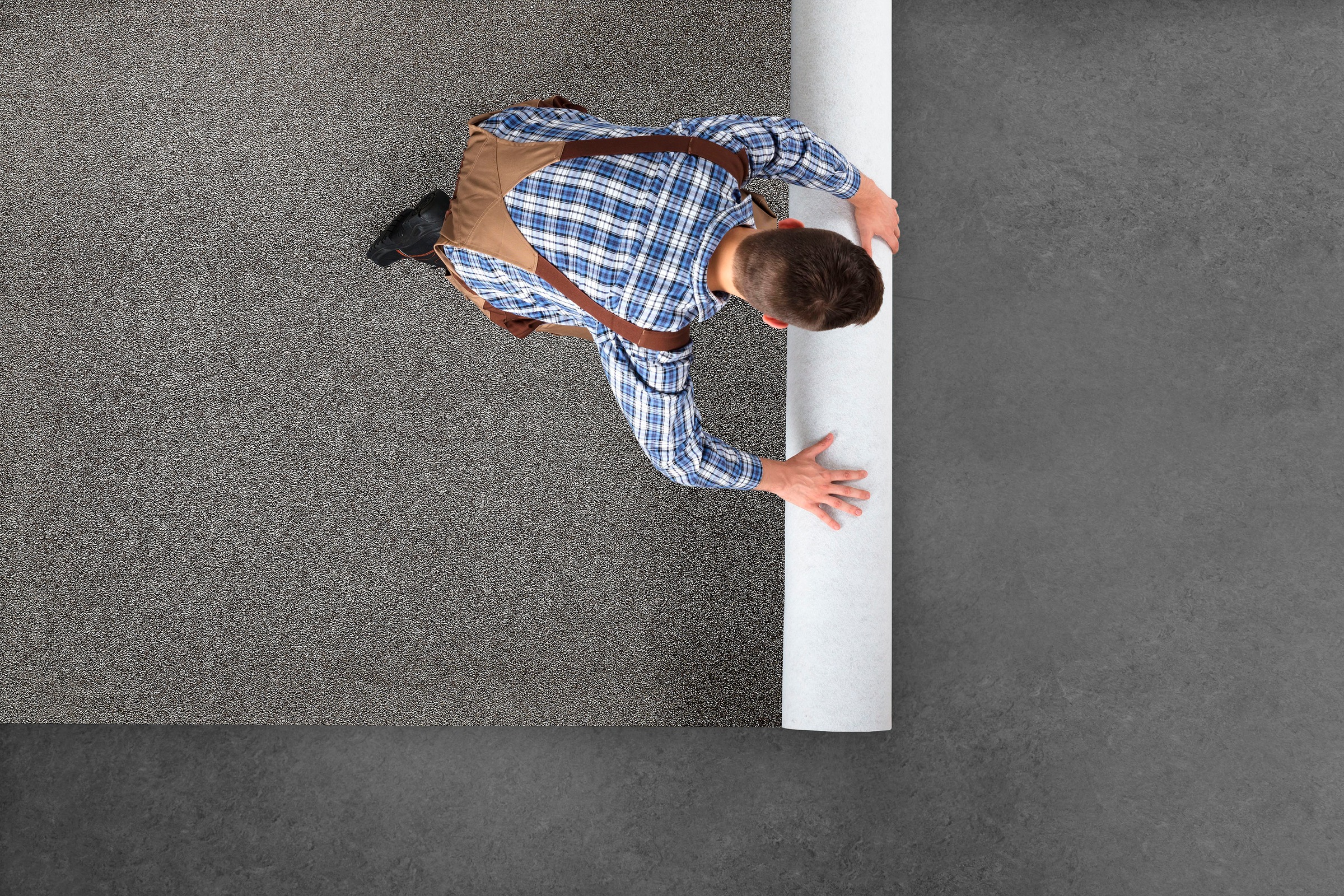 Andiamo Teppichboden »Pisay, Velours, Made in Belgium«, rechteckig, 17,5 mm Höhe, Uni Farben, Breite 400 cm, Wohnzimmer, strapazierfähig & pflegeleicht