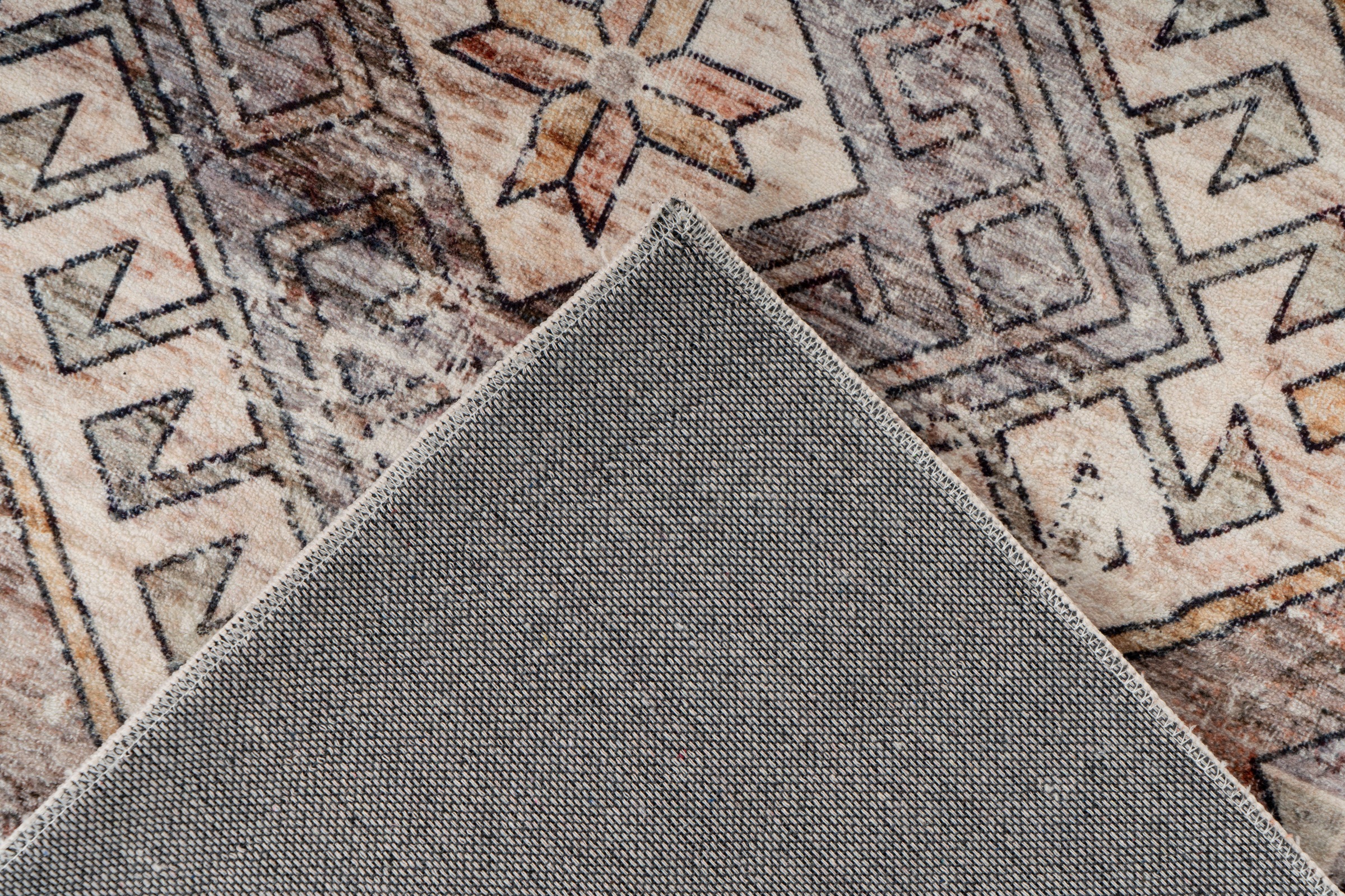 Kayoom Teppich »Ilian 600«, rechteckig, 11 mm Höhe, weicher gedruckter Kurzflor, Vintage Design, Wohnzimmer