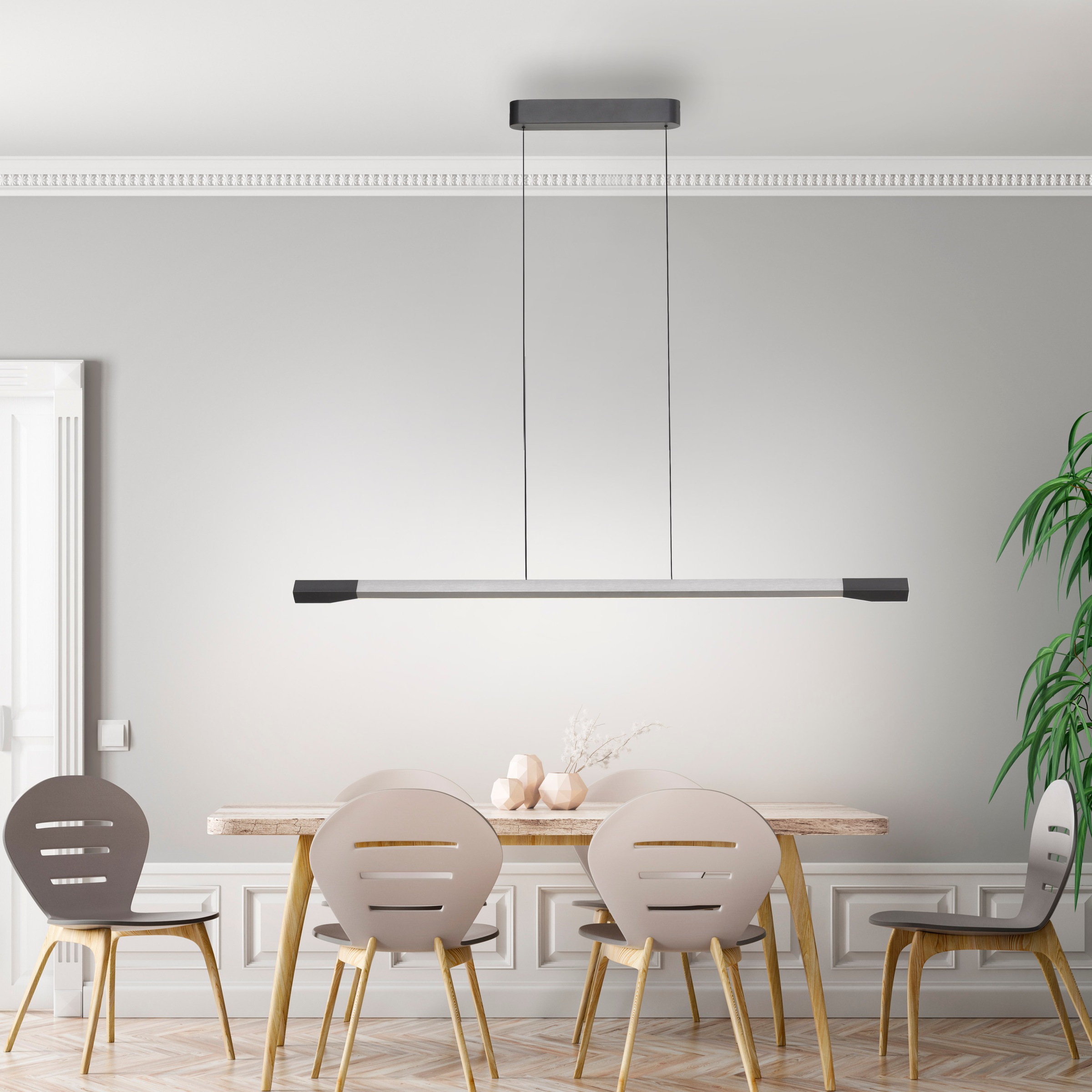 Paul Neuhaus Pendelleuchte »HOOP« LED-Board 1 Stk. Warmweiß LED, dimmbar, S günstig online kaufen