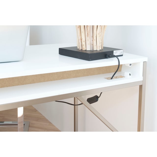 Hammel Furniture Schreibtisch »Mistral Bürotisch, Arbeitstisch, Tisch,  Computertisch«, mit Gestell, B: 137,4 cm, Designmöbel auf Raten kaufen