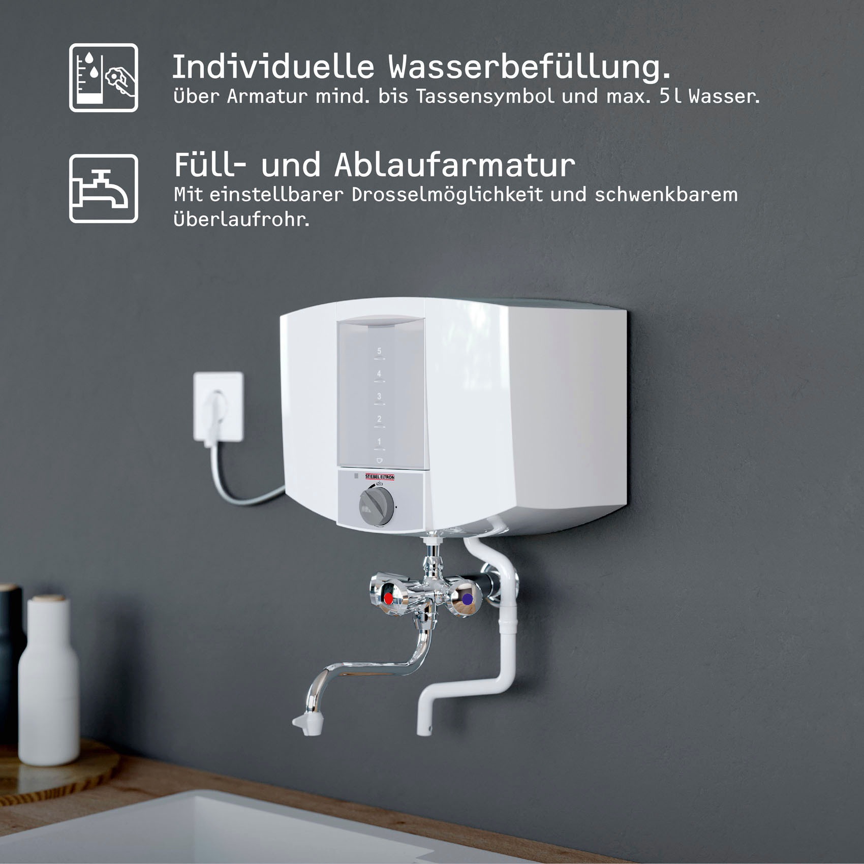 STIEBEL ELTRON Kochendwassergerät »KBA 5 KA« Kunststoff, 5 Liter, für die Küche