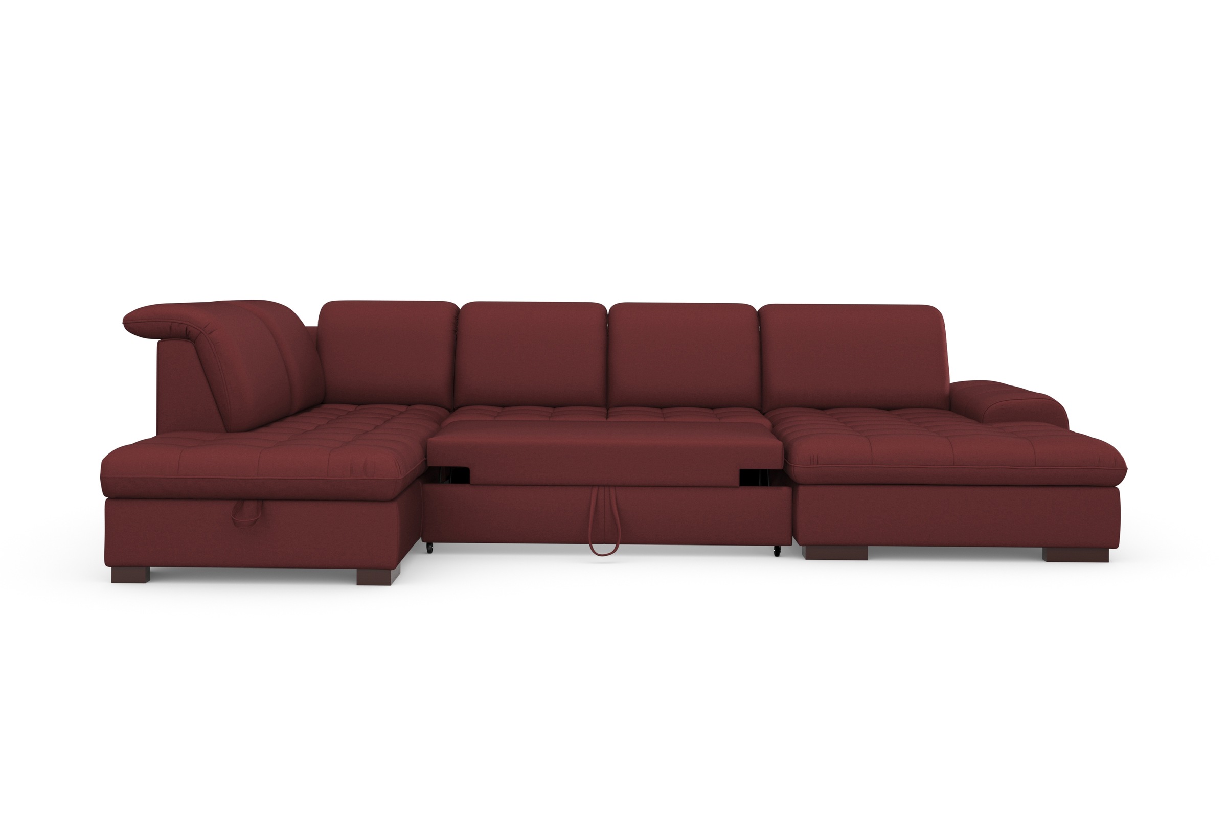 sit&more Wohnlandschaft »Luxor U-Form«, wahlweise mit Bettfunktion, Bettkasten und Kopfteilverstellung