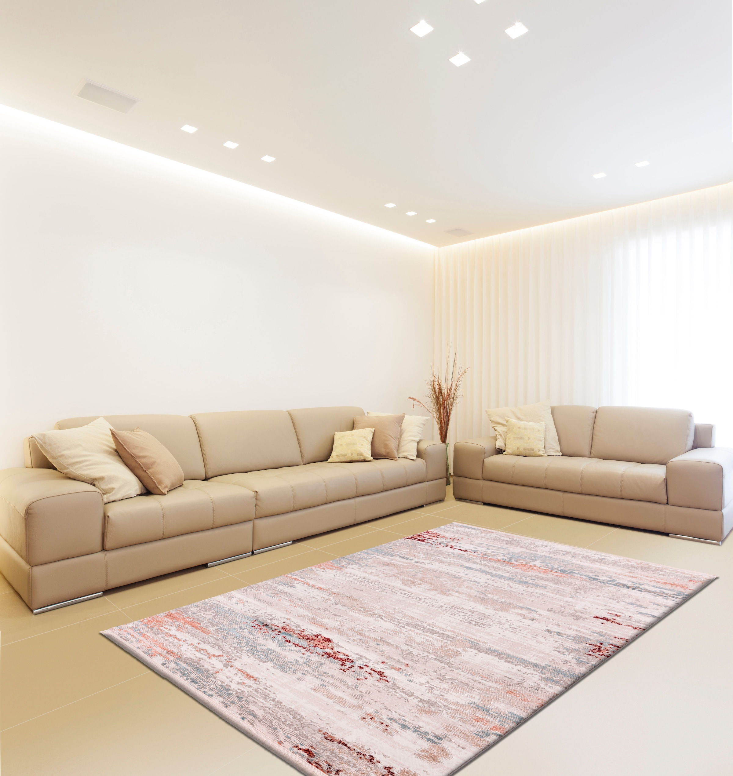 »Miran calo-deluxe Teppich schnell Design, 625«, bestellen bequem und Wohnzimmer Vintage rechteckig, Fransen, mit