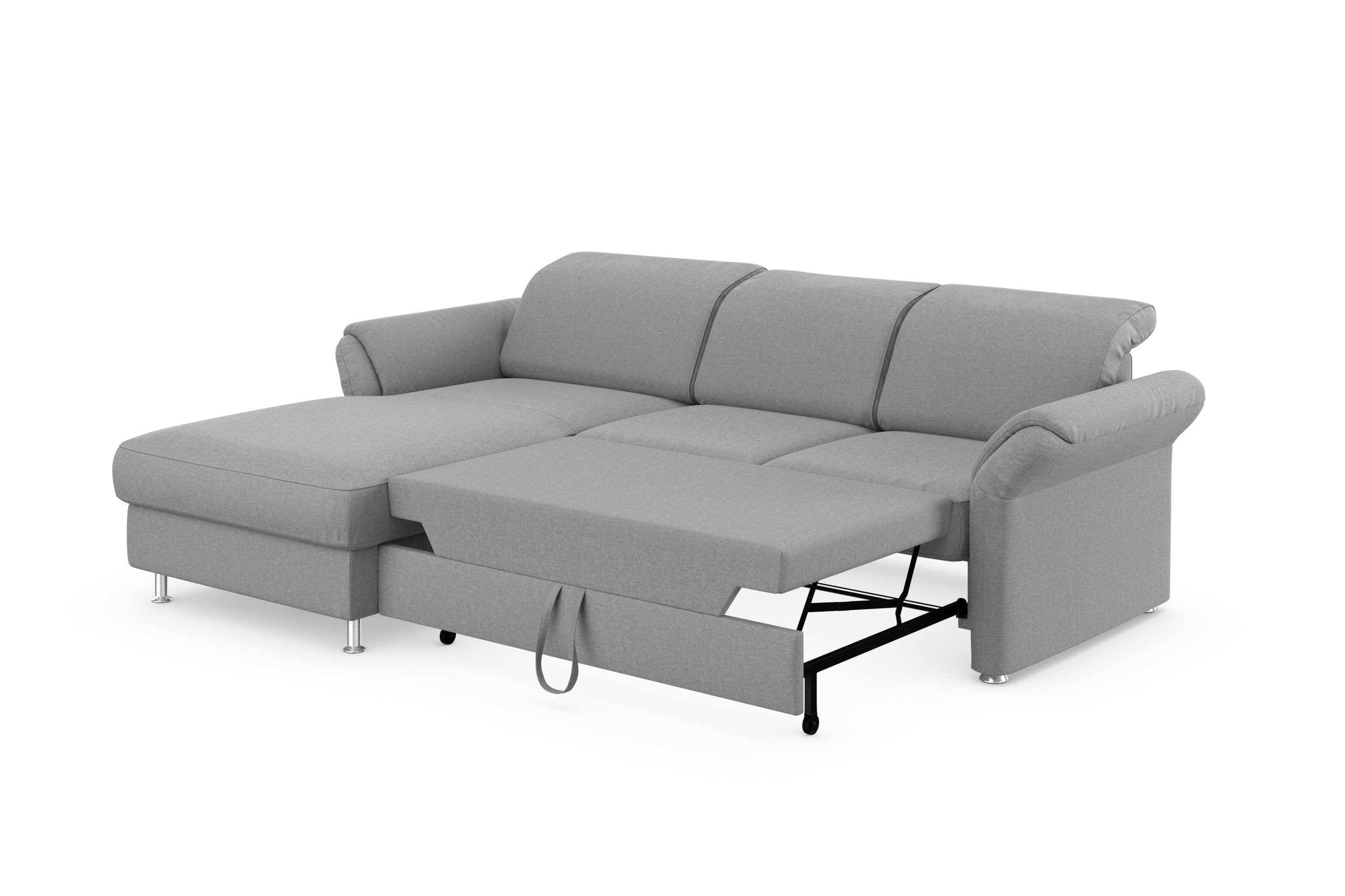 sit&more Ecksofa »Apulia L-Form«, wahlweise Bettfunktion, Bettkasten und Kopf- und Armteilverstellung