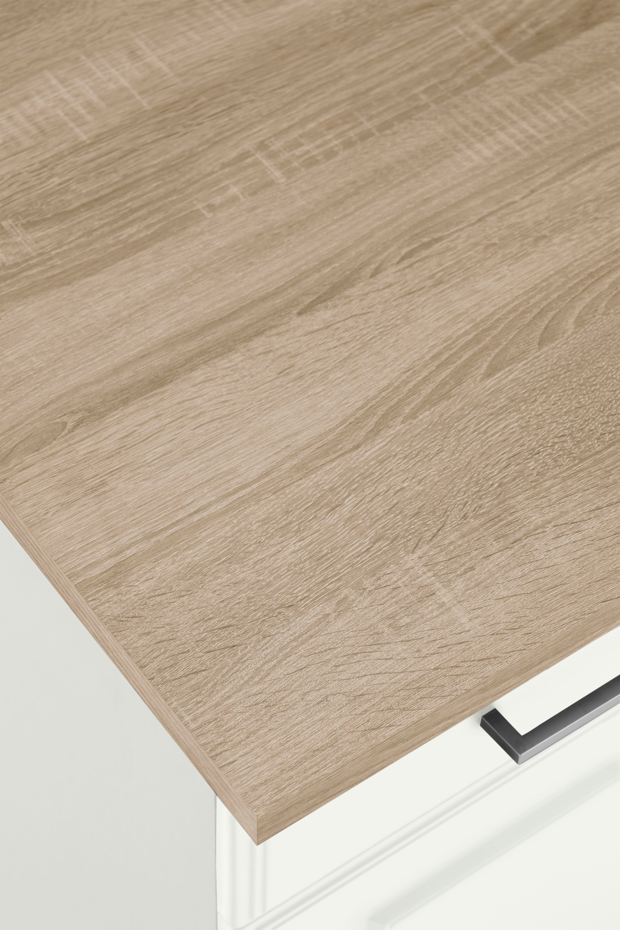 HELD MÖBEL Winkelküche »Stockholm«, Stellbreite 230/170 cm, mit hochwertigen MDF Fronten im Landhaus-Stil