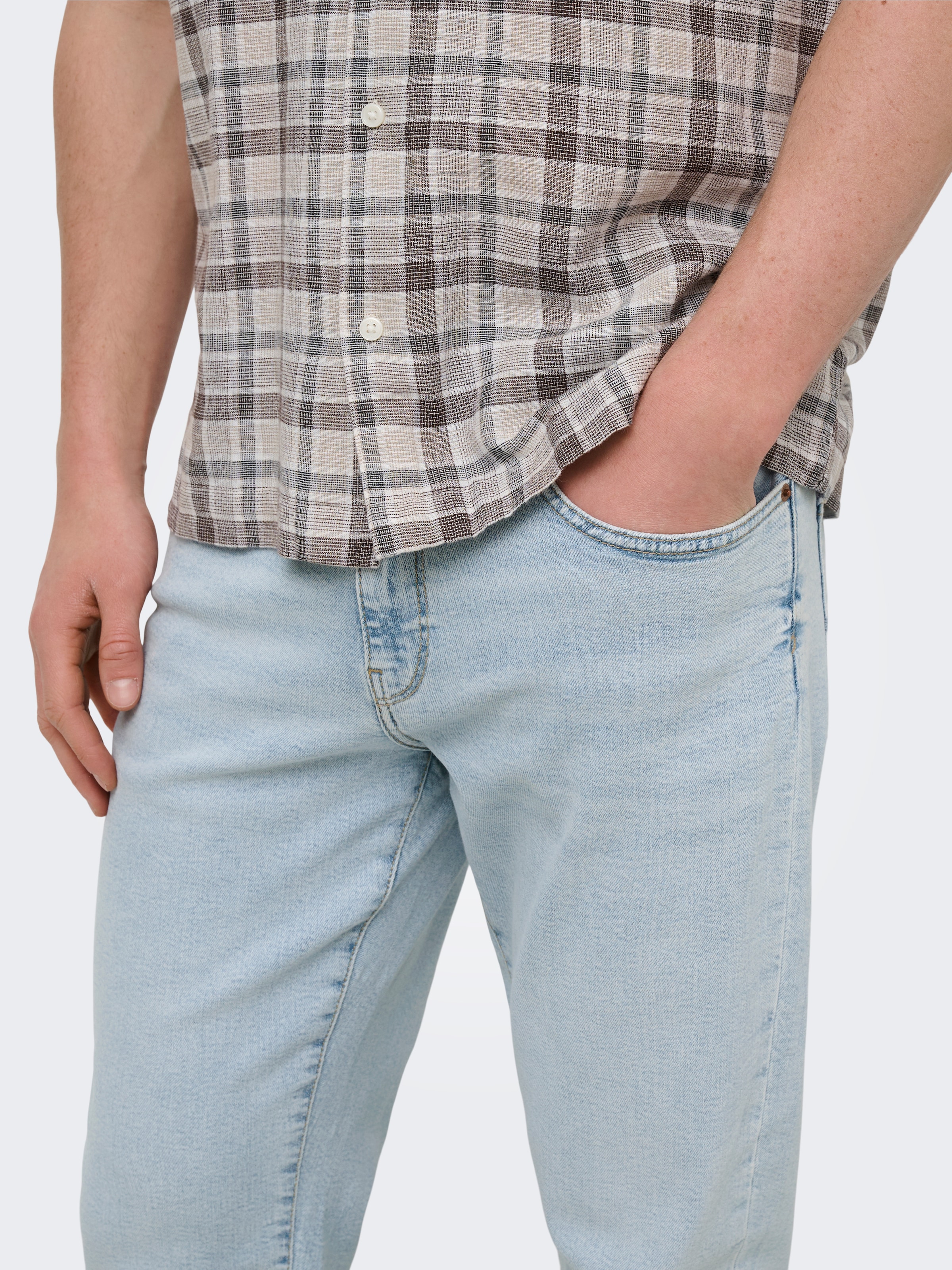 ONLY & SONS Straight-Jeans »ONSWEFT REG. MBD 5094 TAI DNM NOOS« Baumwollmischung, straight fit