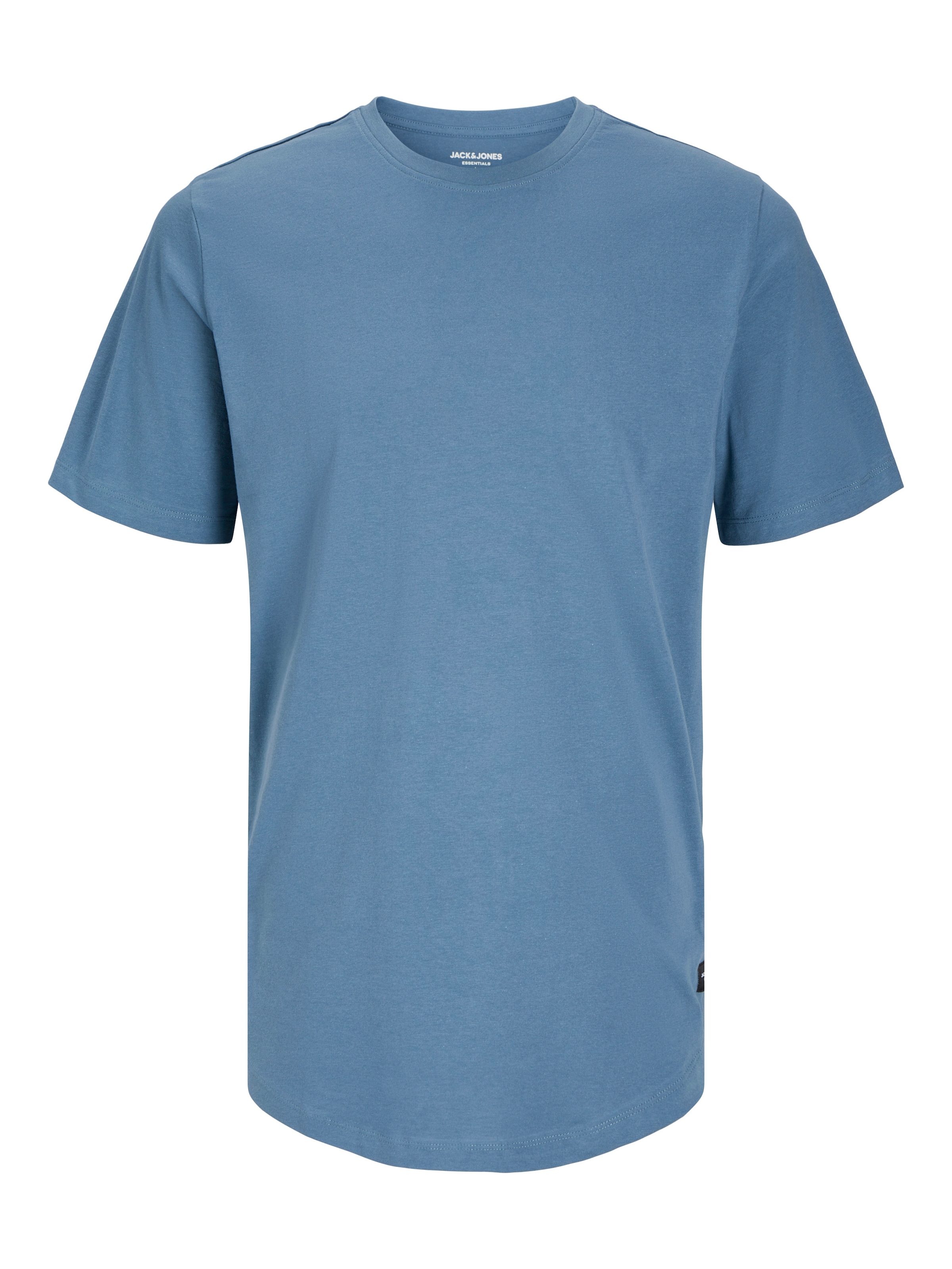 Jack & Jones Rundhalsshirt »JJENOA TEE SS CREW NECK NOOS«, mit abgerundetem Saum