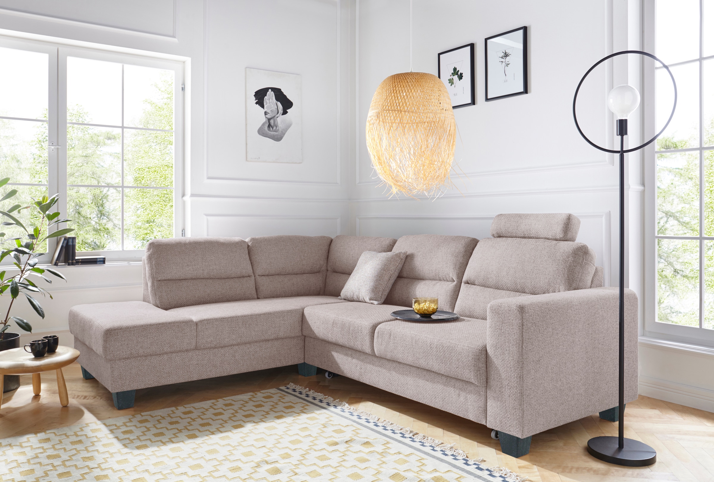 TRENDMANUFAKTUR Ecksofa »Chamber, zeitlos & elegant, bequem, L-Form«, inklu günstig online kaufen