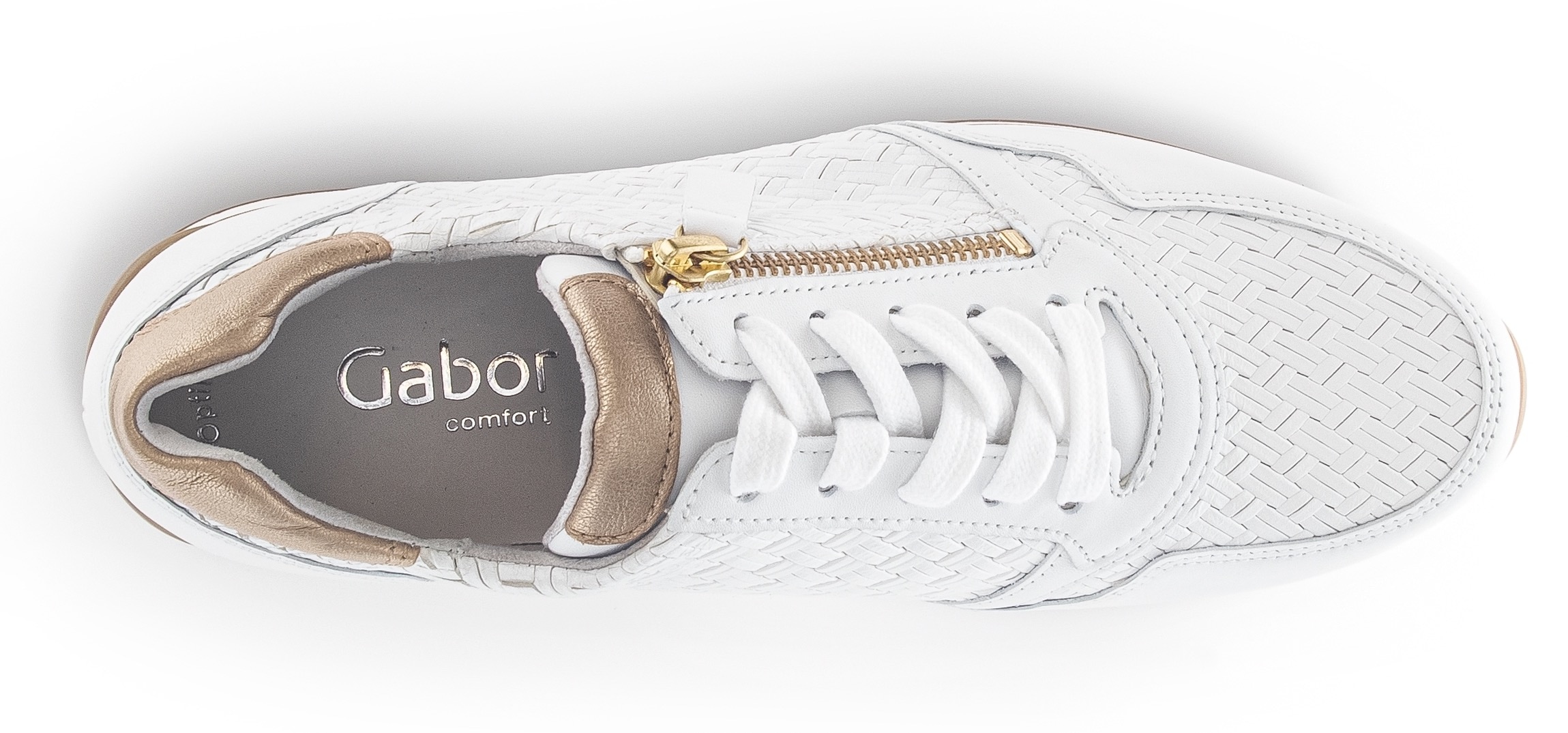 Gabor Keilsneaker »TURIN«  , Freizeitschuh, Halbschuh, Schnürschuh mit schönen Metallic-Details