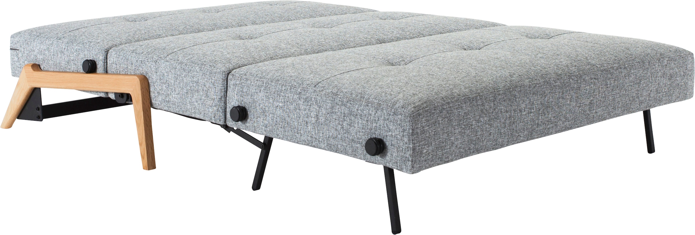 INNOVATION LIVING ™ Schlafsofa »Cubed hochwertige Schlaffunktion, Design und extra Komfort,«, kompaktes Klappsofa mit Füßen aus Eiche