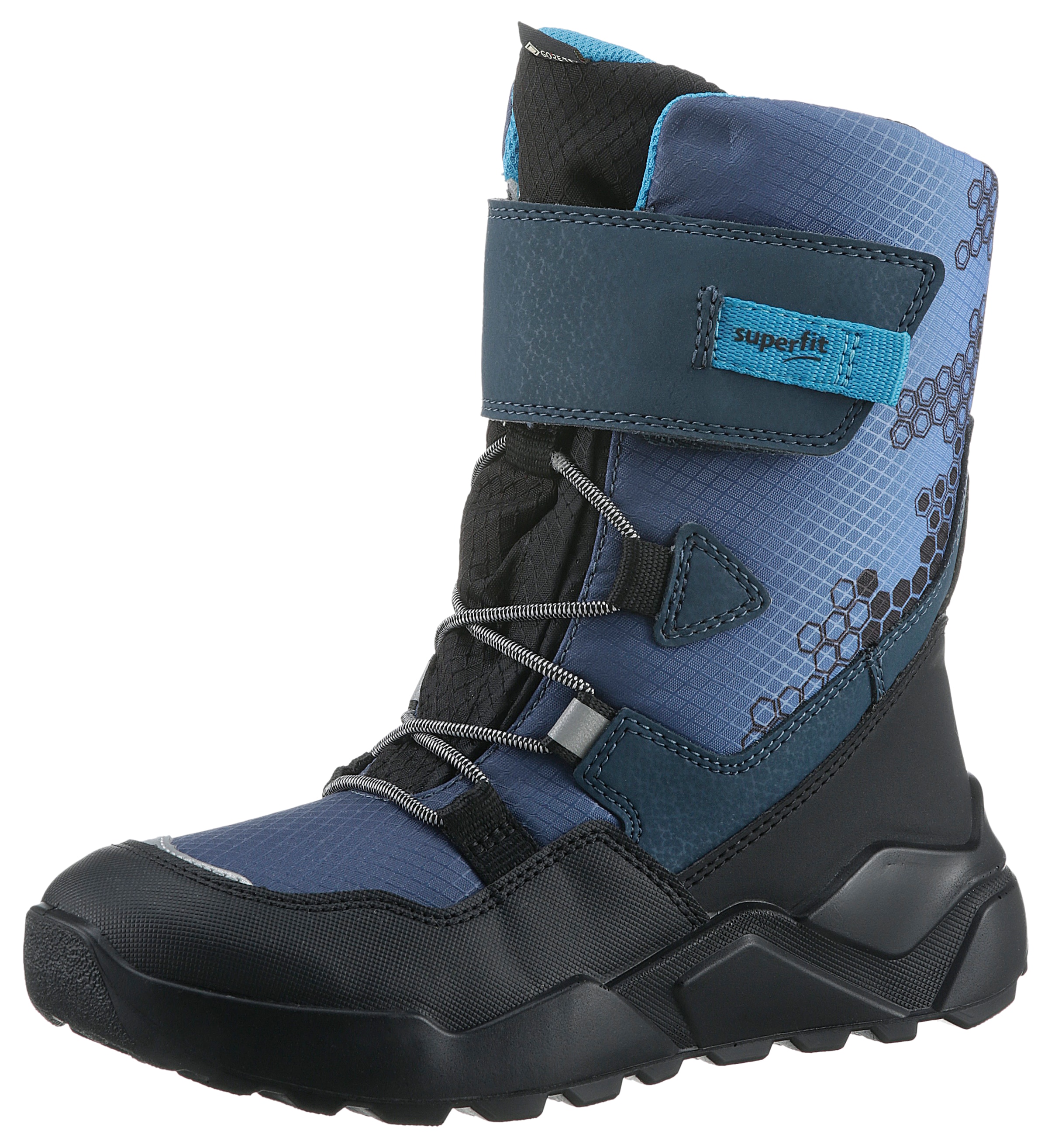 Winterstiefel »ROCKET WMS: weit«, Snowboots, Klettstiefel, Winterschuh mit Schurwolle