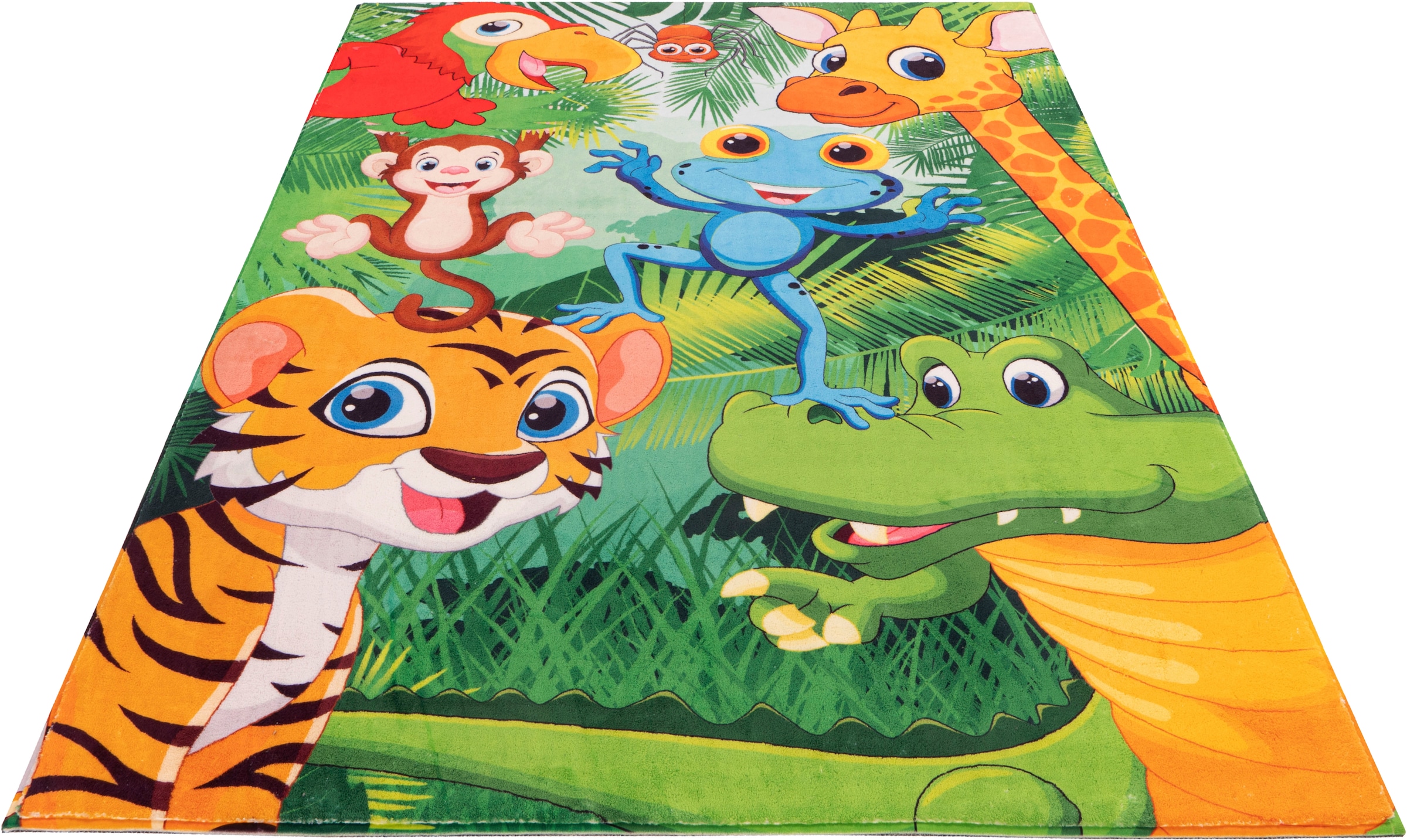 Obsession Kinderteppich »My Juno 471«, rechteckig, 10 mm Höhe, Spielteppich, Motiv Tiere, Kinderzimmer