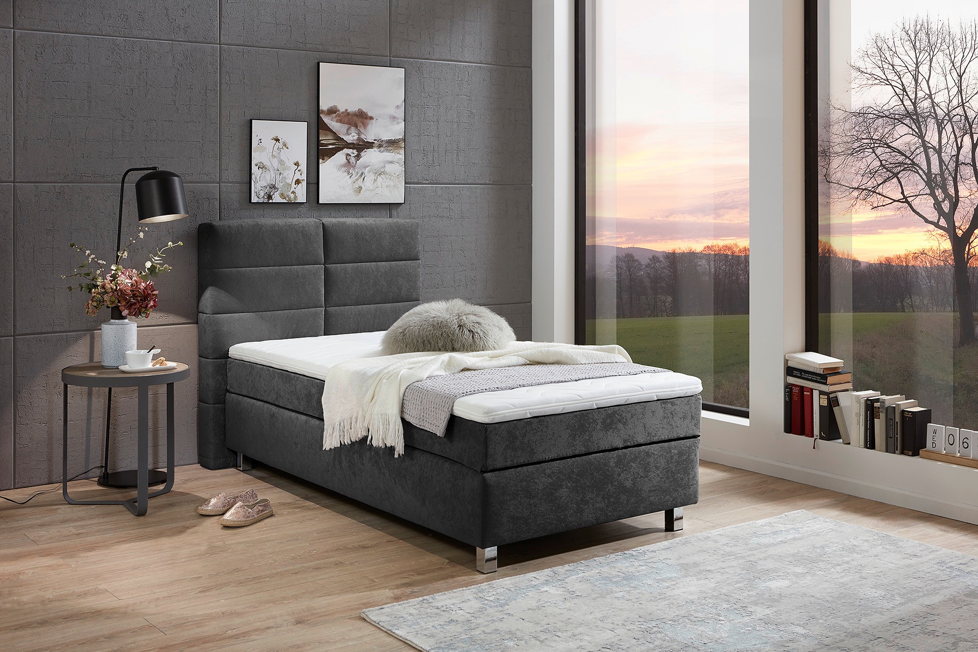 Westfalia Schlafkomfort Boxspringbett, wahlweise mit Kaltschaum-Topper und günstig online kaufen