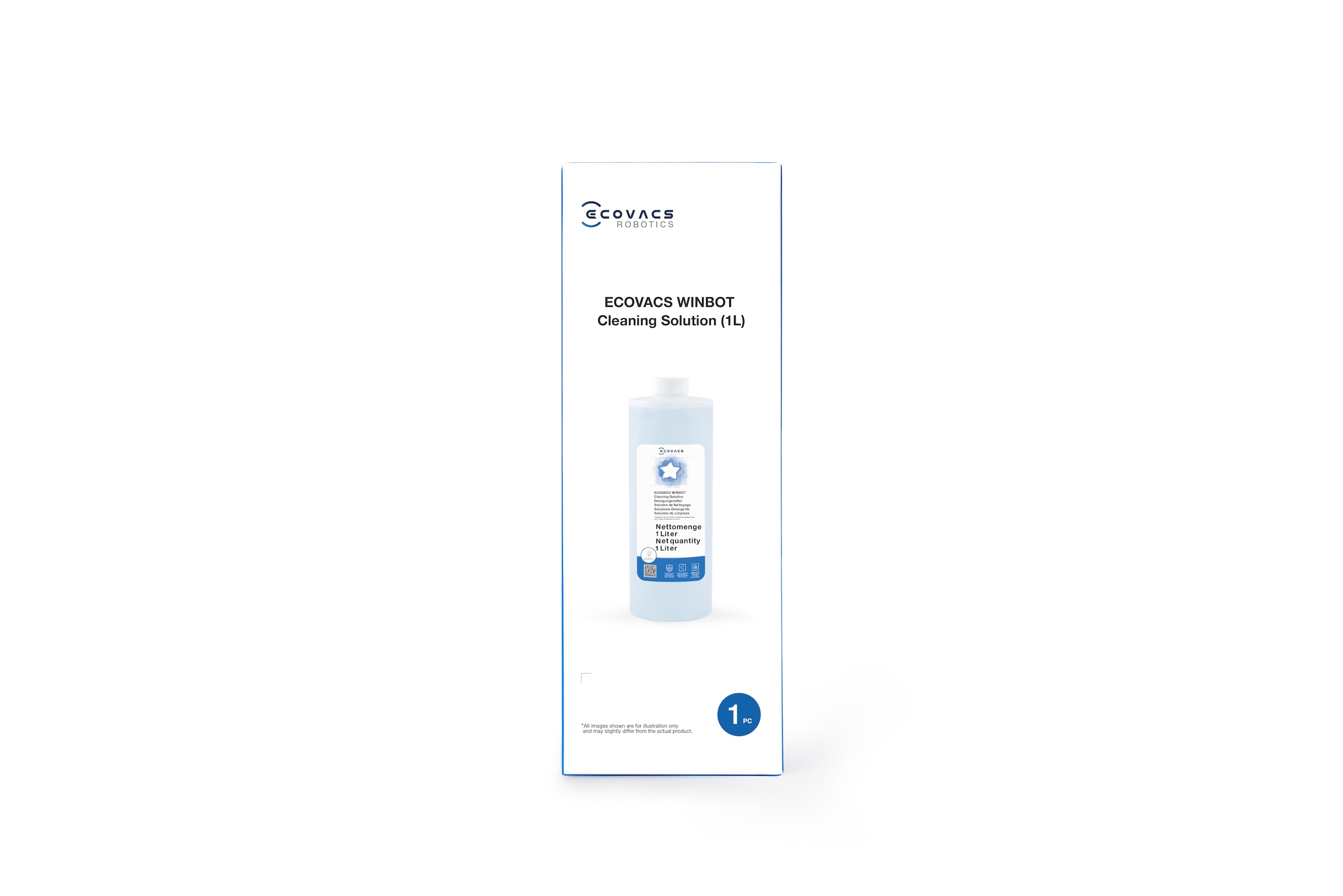 ECOVACS Reinigungskonzentrat »1L WINBOT Cleaning Solution - WSO0100009« Original Ecovacs Produkt