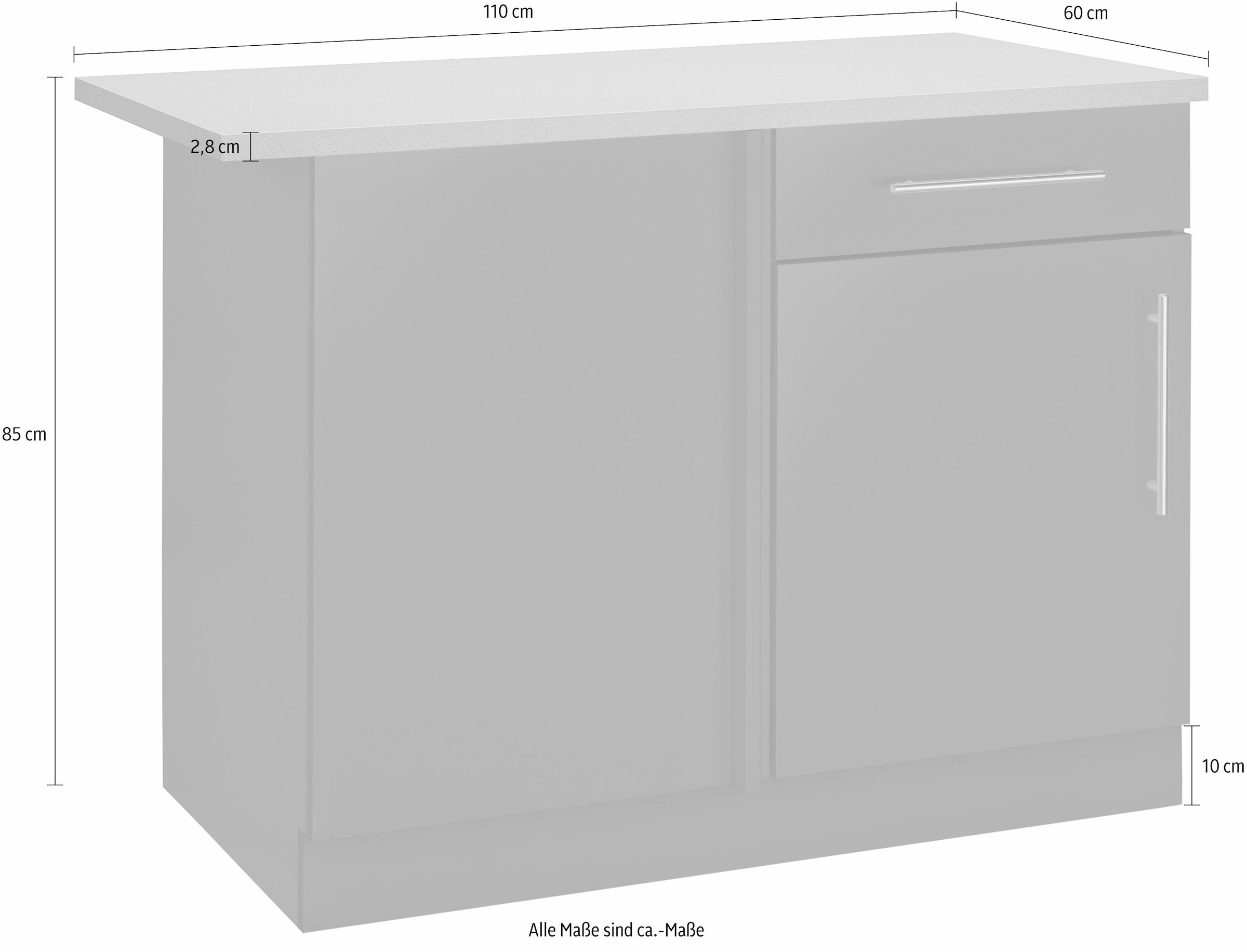 wiho Küchen Eckunterschrank »Cali«, 110 breit cm kaufen online