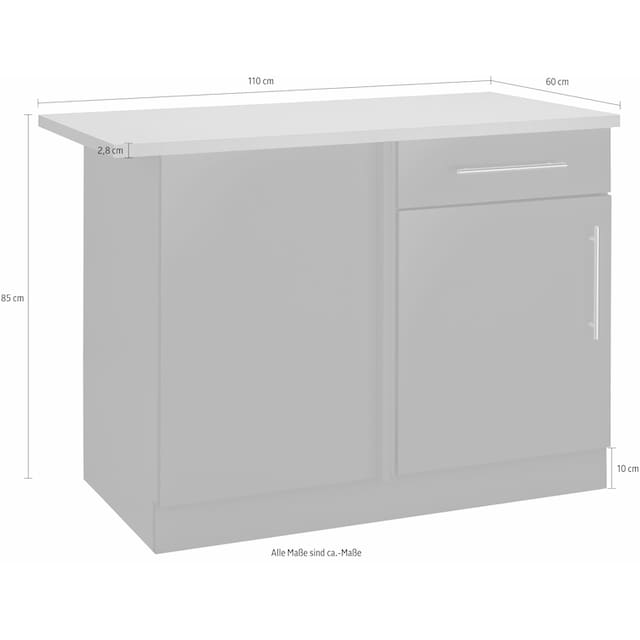 wiho Küchen Eckunterschrank »Cali«, 110 cm breit online kaufen