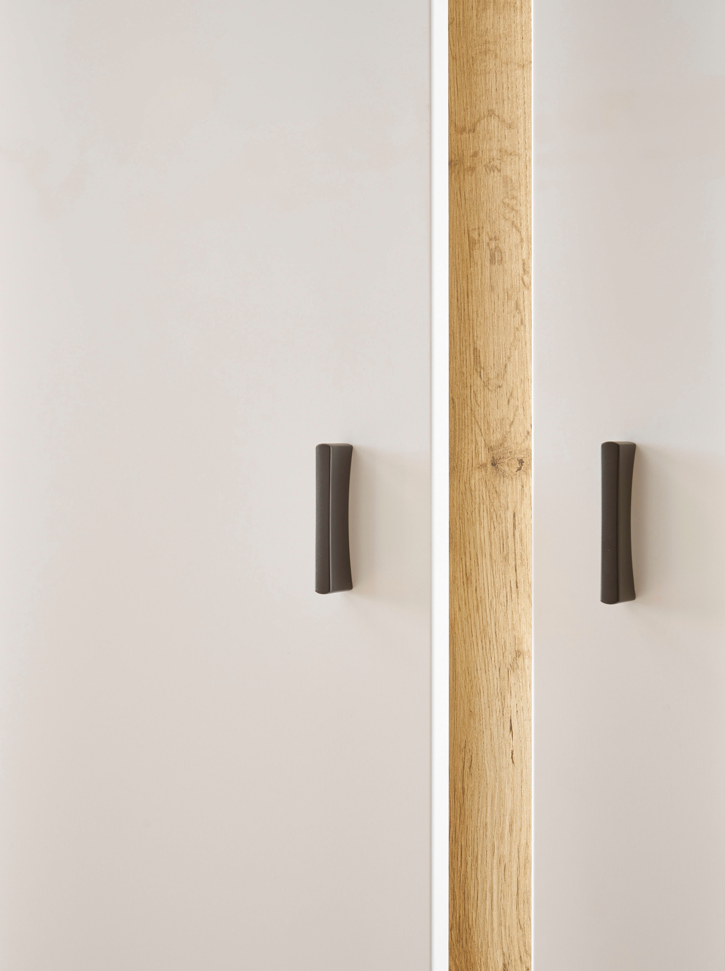 INOSIGN Wohnwand »LONG ISLAND«, (Set, 4 St.), in moderner Trendfarbe,inklusive senkrechter Beleuchtung,Breite 305 cm