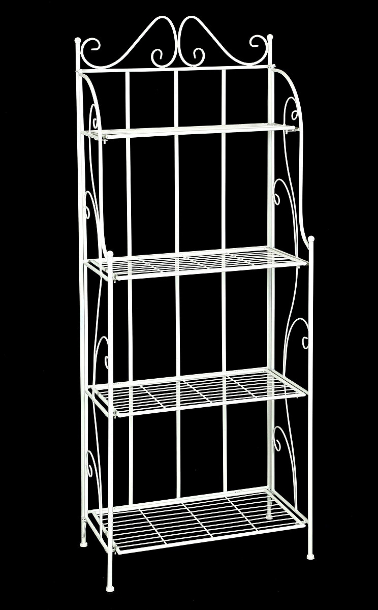 Ambiente Haus Standregal »Regal mit 4 Böden in Antikweiß - 162 cm«, (1 St.)