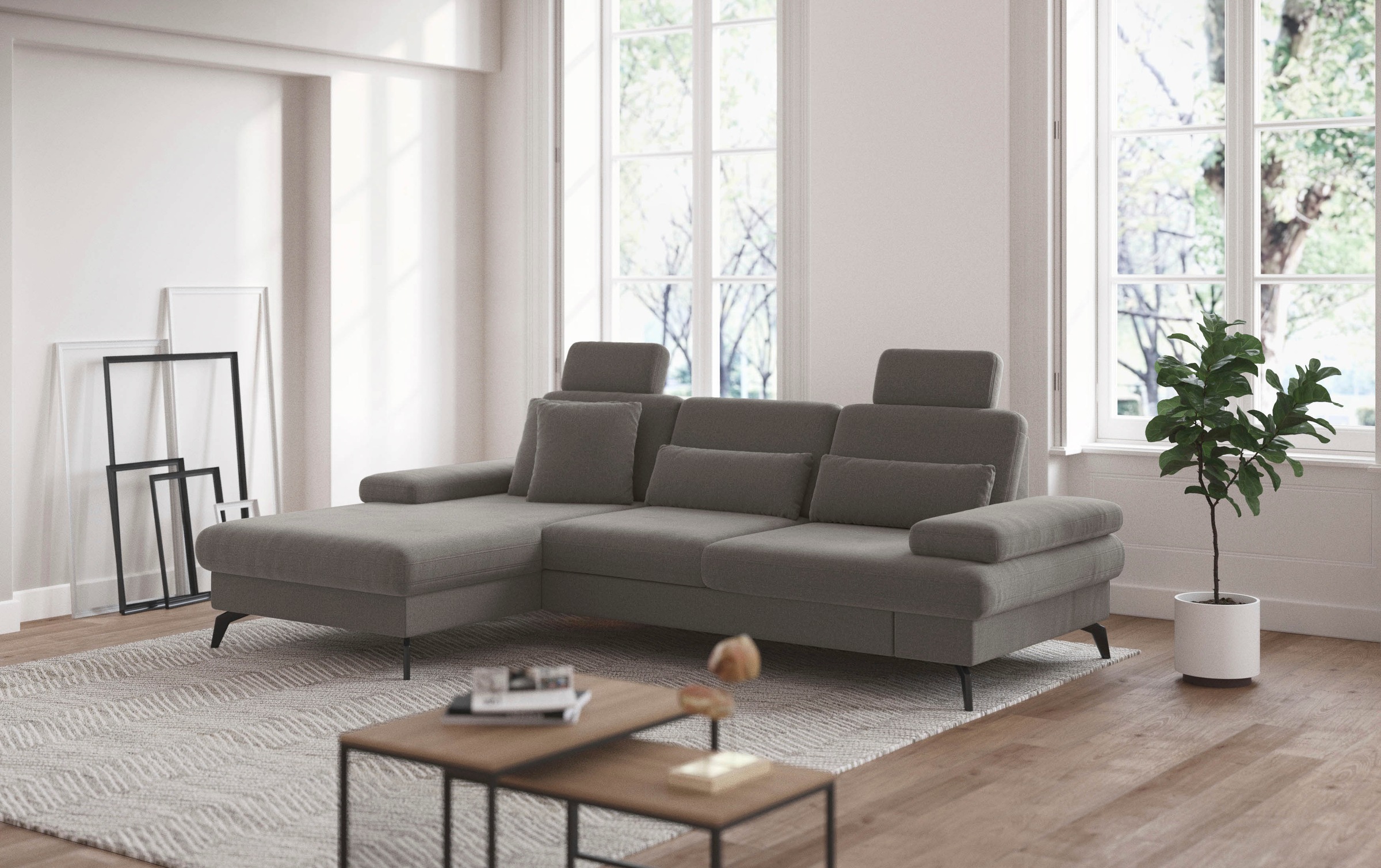 sit&more Ecksofa »Morris L-Form, inkl. Sitztiefenverstellung« wahlweise mit günstig online kaufen