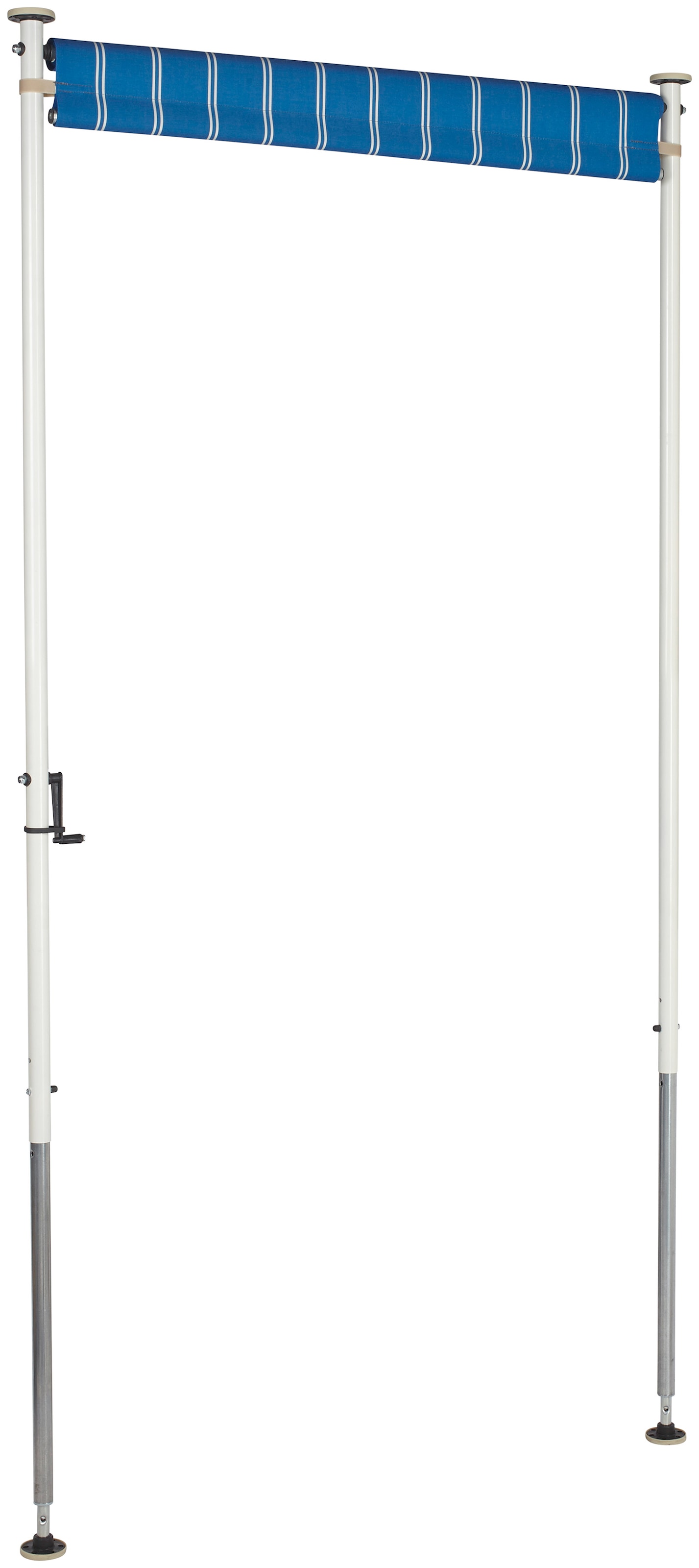 Angerer Freizeitmöbel Klemm-Senkrechtmarkise, blau/weiß, BxH: 120x225 cm