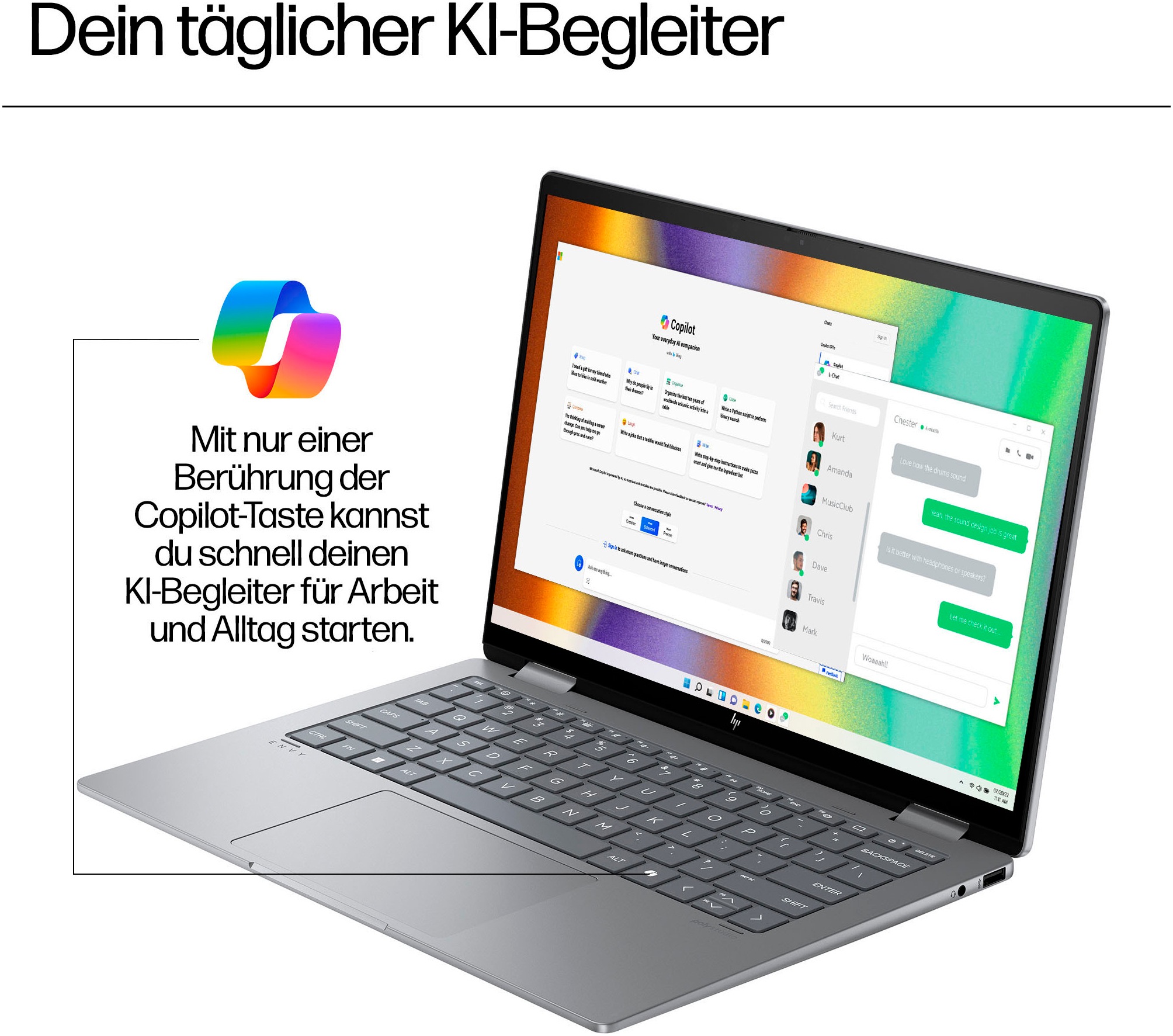 HP Notebook »Laptop 14-fa0057ng Meteor Silver (P)«, 35,6 cm, / 14 Zoll, AMD, Ryzen 5, Radeon Graphics, 512 GB SSD