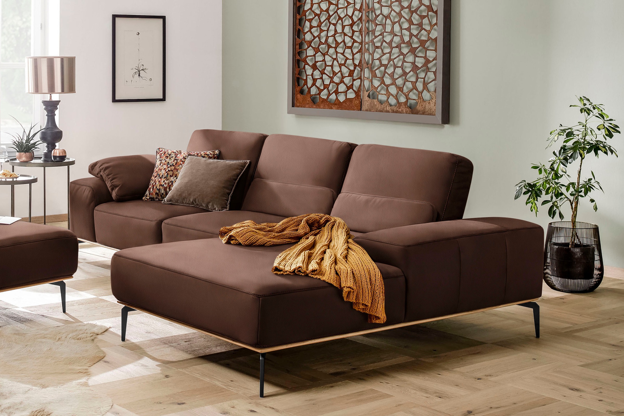 W.SCHILLIG Ecksofa "run, Designsofa mit tollem Sitzkomfort, bequem, L-Form" günstig online kaufen