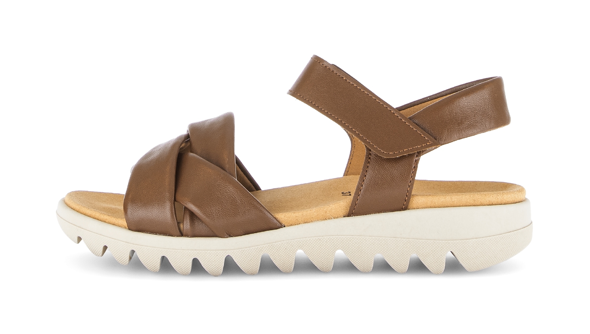 Gabor Riemchensandale  , Sommerschuh, Keilsandalette, Bequemschuh mit Klettverschluss