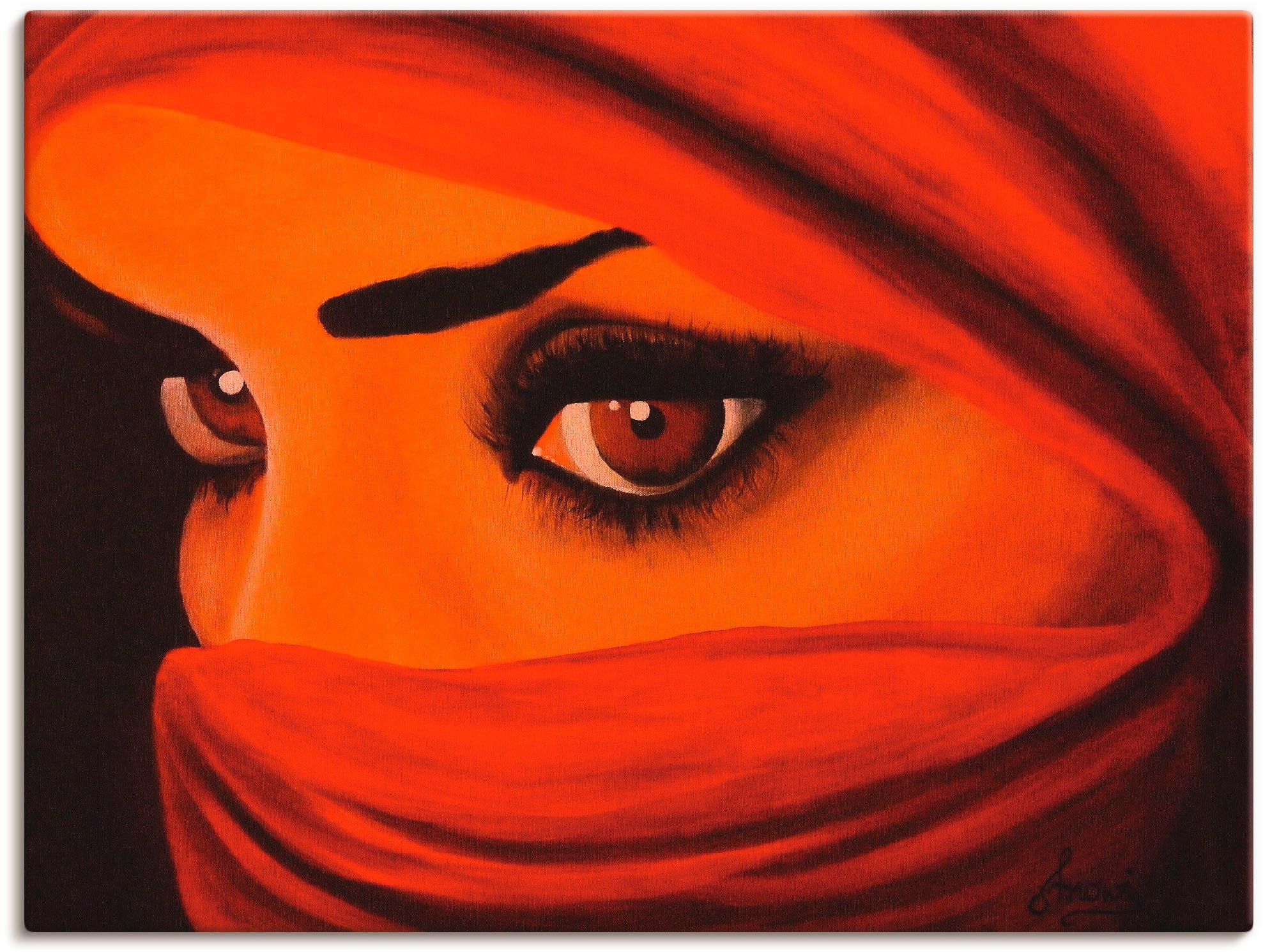 Artland Wandbild »Tuareg-Die von Gott Verlassene«, Frau, (1 St.), als Leinw günstig online kaufen