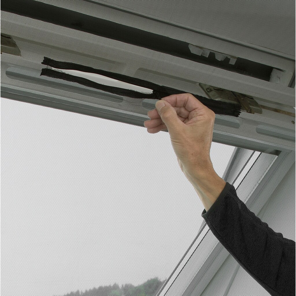 GARDINIA Fliegengitter-Gewebe »Insektenschutz Dachfenster Gaze«, mit Reißverschluss für Dachfenster-Griff