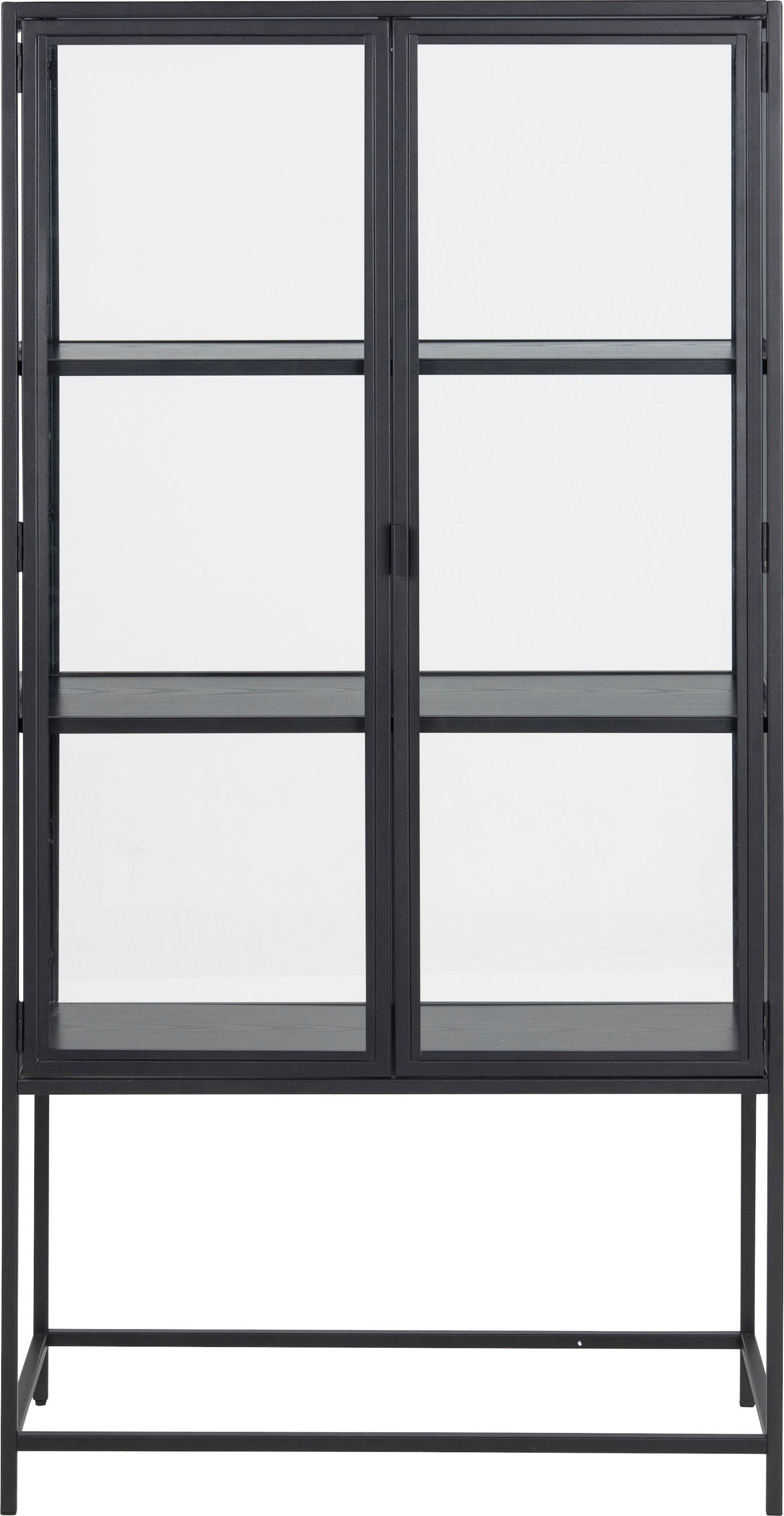 ACTONA GROUP Glasvitrine, mit Glastüren und Metallrahmen, 3 Einlegeböden,  B: 77 x H: 150 cm online bestellen