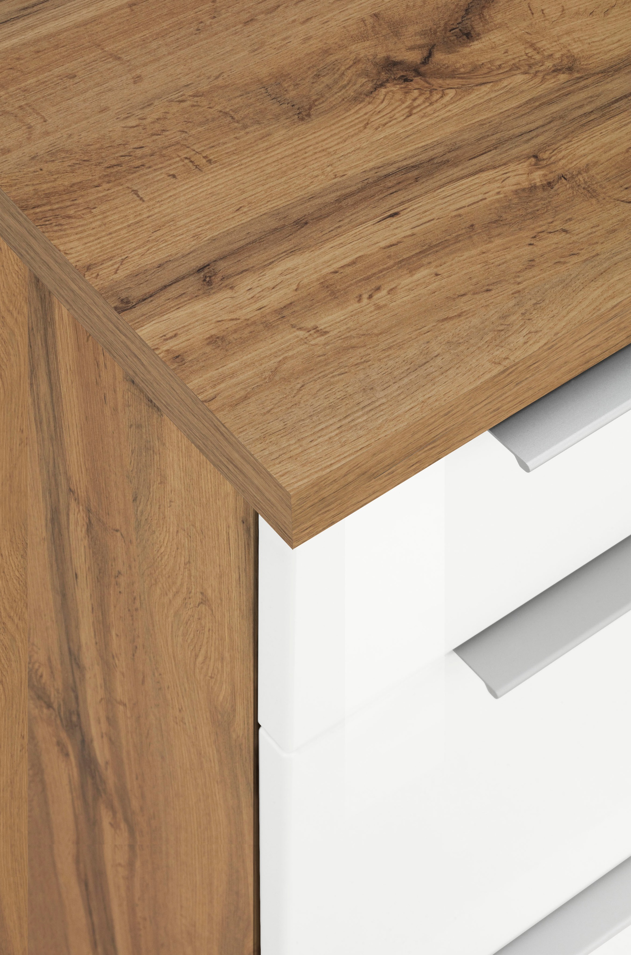 KOCHSTATION Küchenzeile »KS-Brindisi Breite 340 cm«, wahlweise mit E-Geräten und Induktion, mit MDF-Fronten und Regal