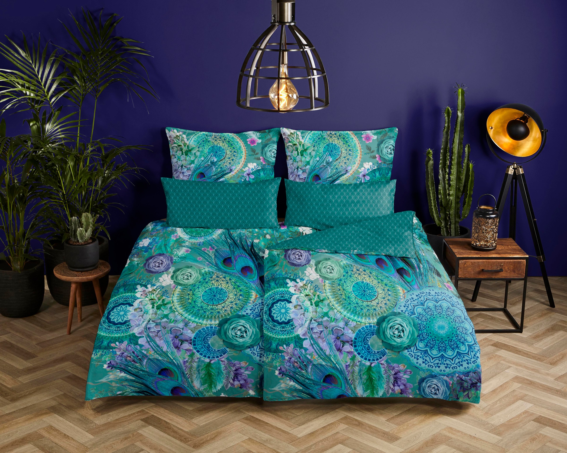 hip Wendebettwäsche »Kari« 3 Stk. tlg. Mako-Satin, 135x200, Reißverschluss, günstig online kaufen