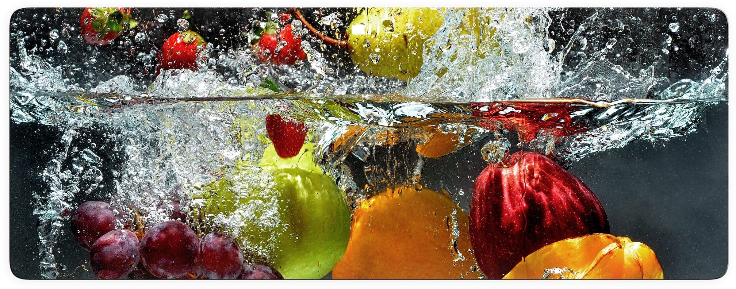 Wall-Art »Erfrischendes kaufen modern Glasbild online Obst«, Glasposter