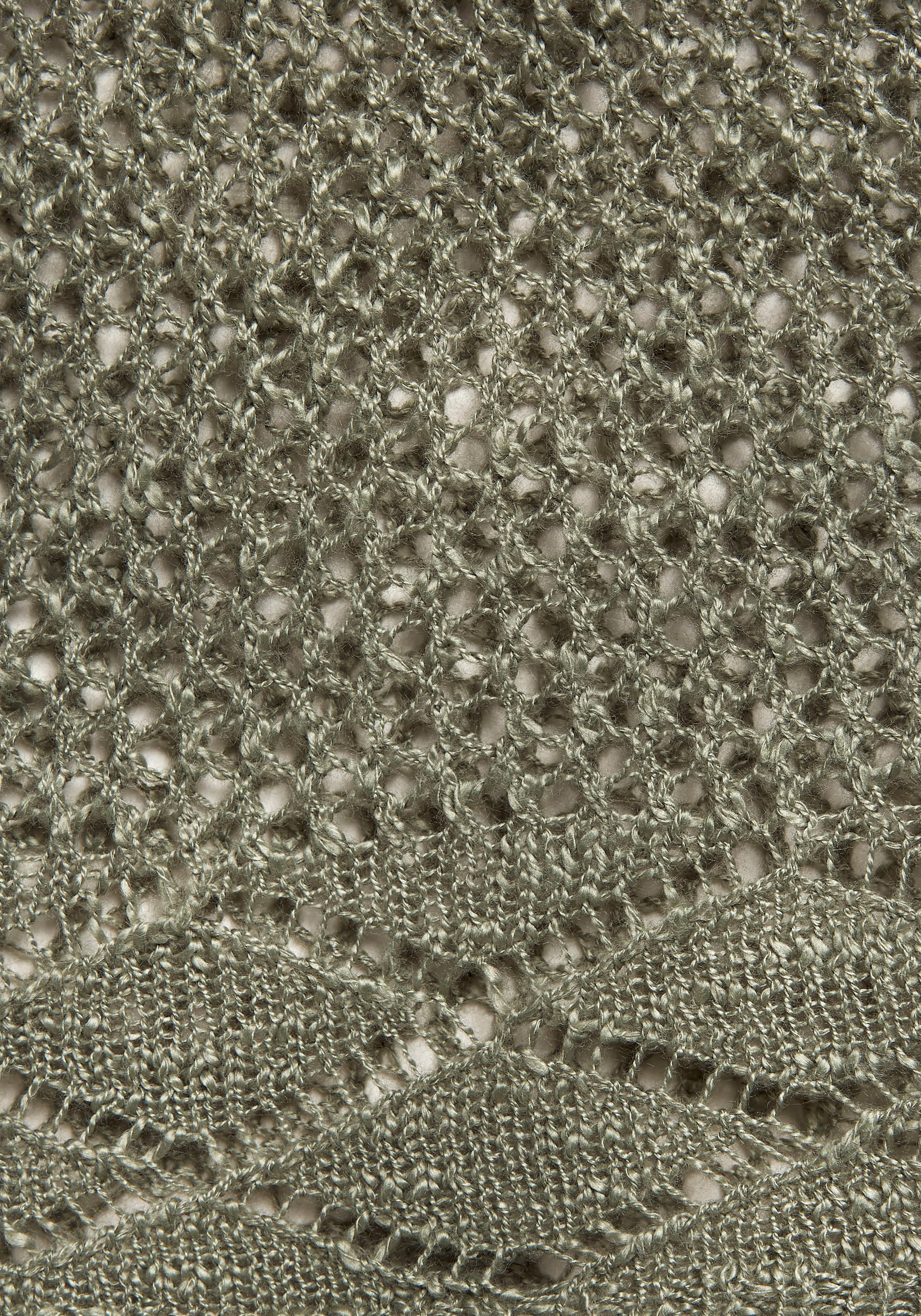 s.Oliver Strickjacke, mit Ajourmuster, Häkeloptik, Strandmode
