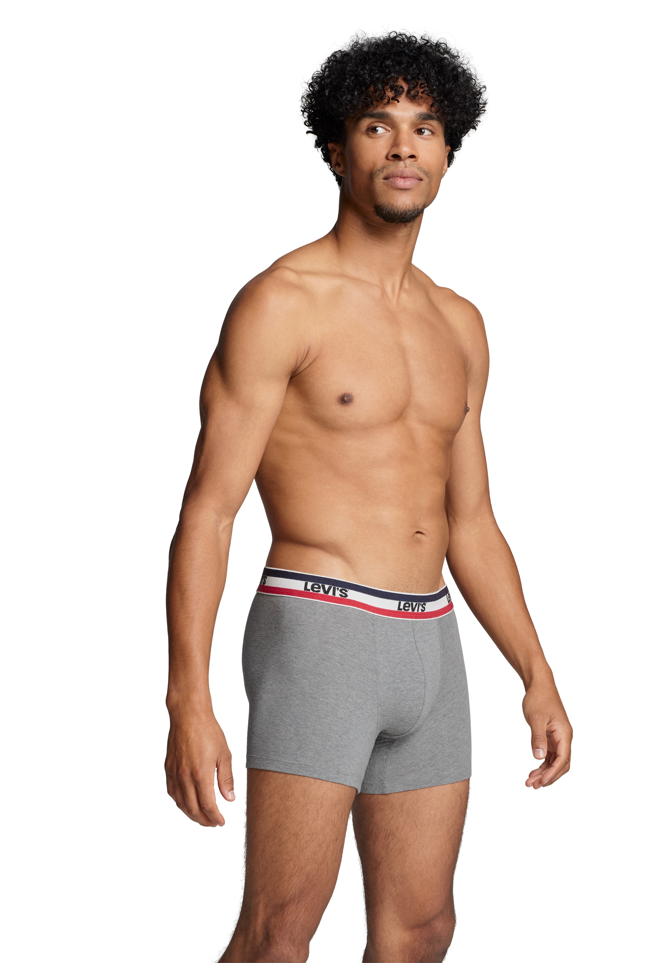 Levi's® Boxershorts »LEVIS MEN SPW LOGO BOXER BRIEF ORG  2P« Packung, 2er Pack,  mit breitem Logobund