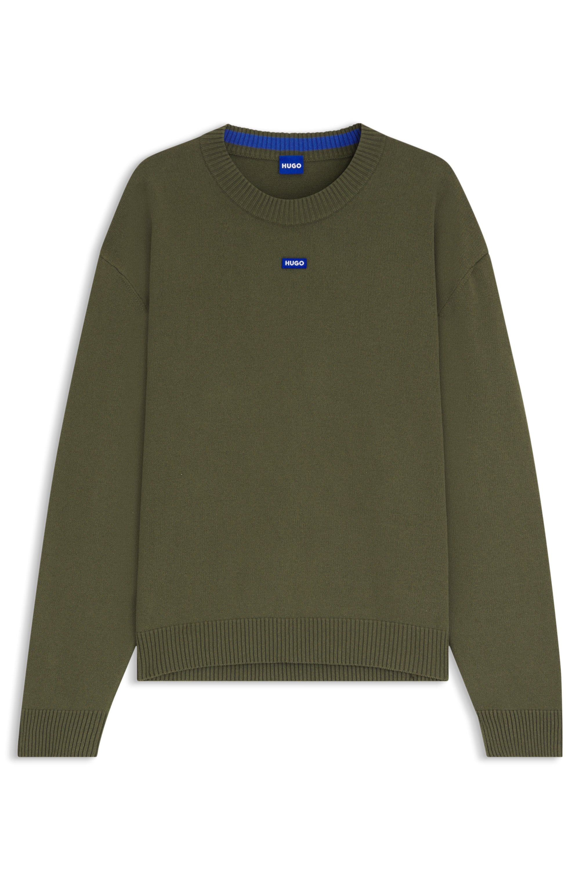HUGO Blue Rundhalspullover »San Casey« relaxed fit