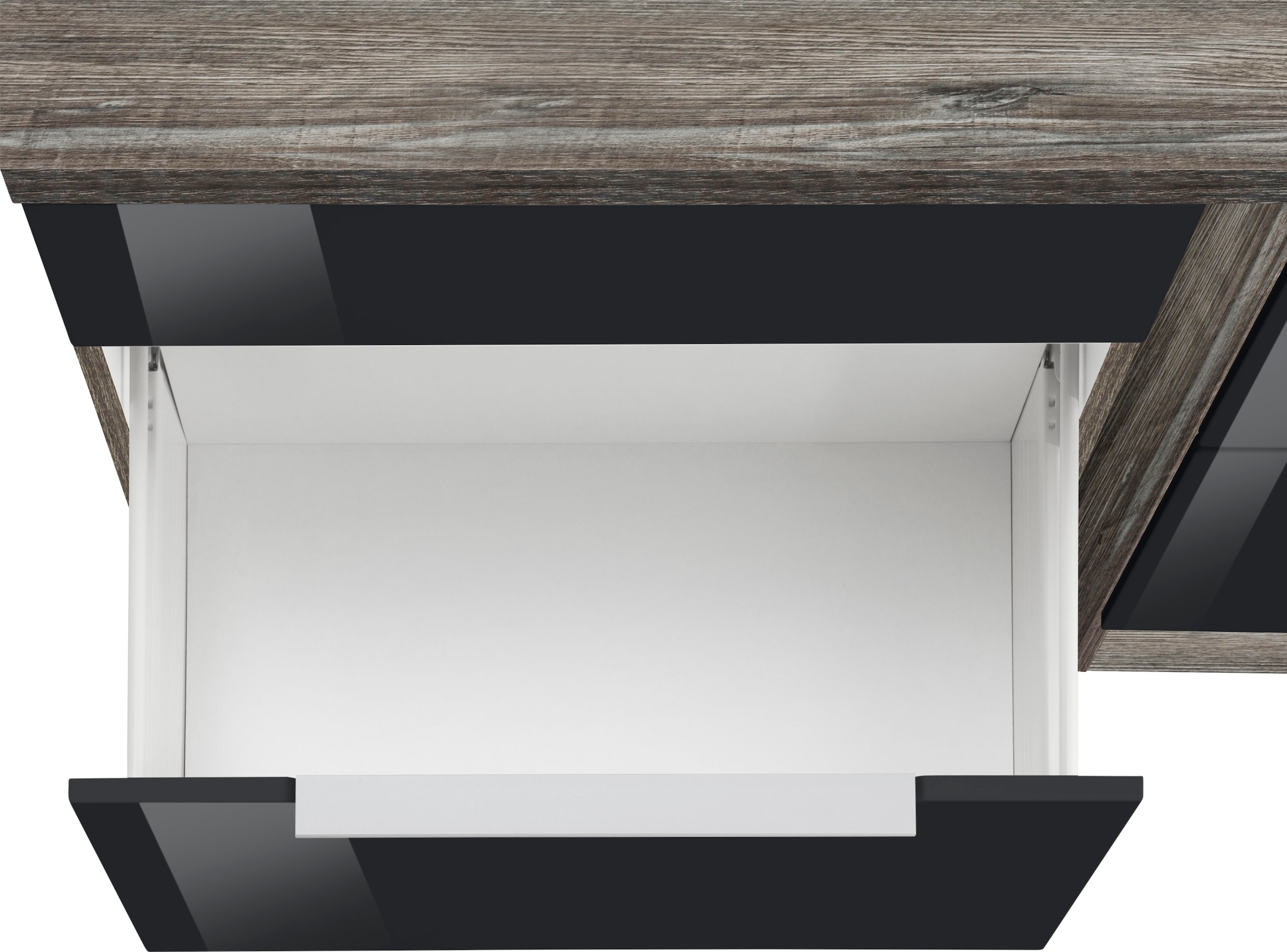KOCHSTATION Küchenzeile »KS-Brindisi Breite 280 cm«, wahlweise mit E-Geräten und Induktion, mit MDF-Fronten und Regal