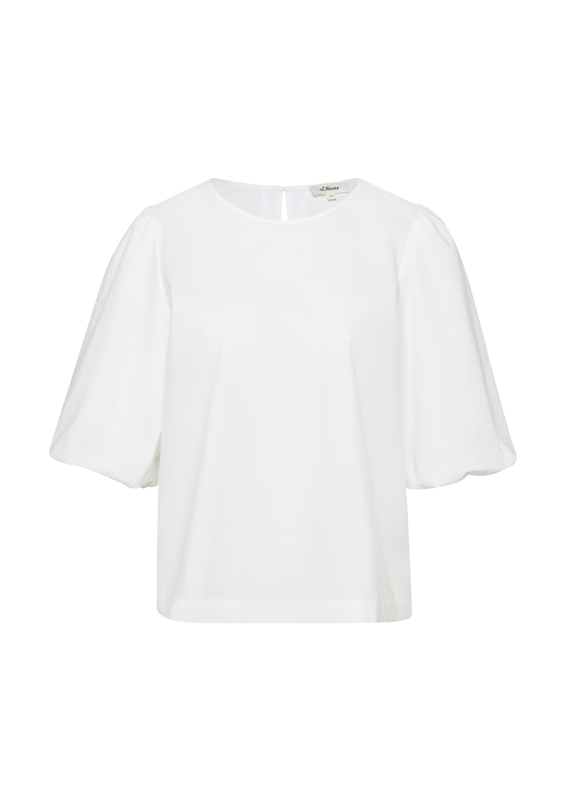s.Oliver Schlupfbluse mit weitem Hallbarm und Knopfvershcluss