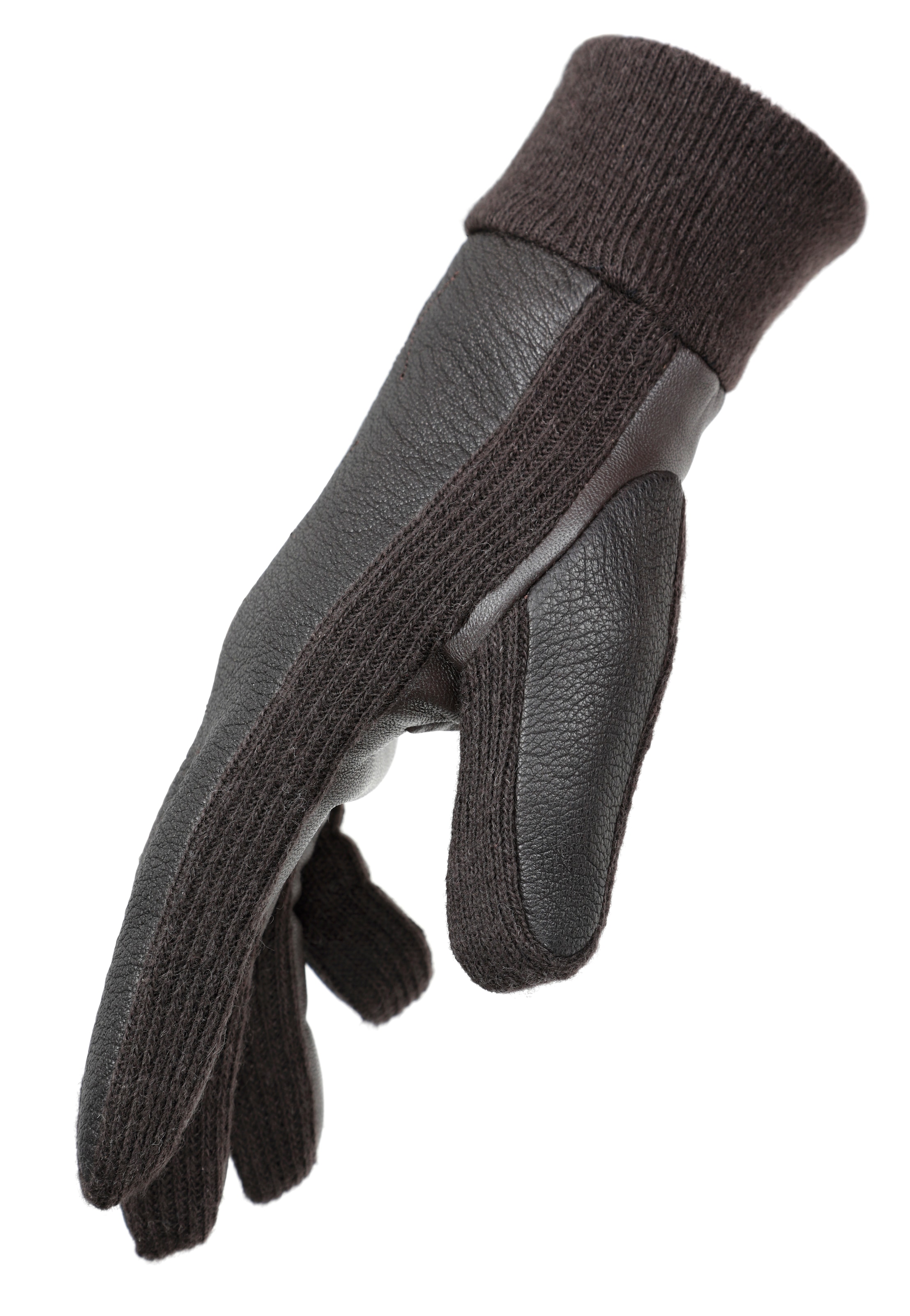 PEARLWOOD Strickhandschuhe »NICK«, (1 Paar), weiches Fleecefutter, Elastischer Strickbund