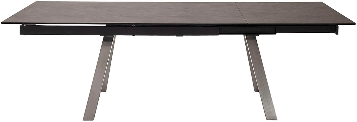 MCA furniture Esstisch »TOBAGO Auszugtisch 180-260 cm«, (Einzelstück), Keramik,Edelstahl,Stirnauszug,ausziehbar,Tischplatte 13 mm