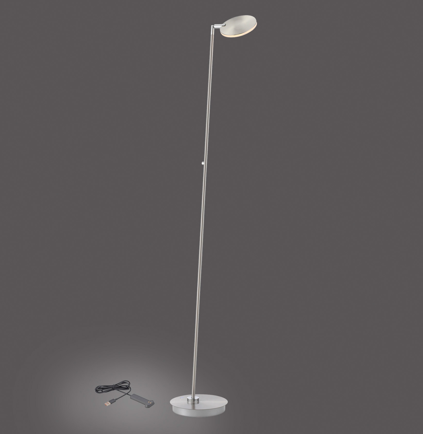 Paul Neuhaus LED Stehlampe »AKKU BENTE« LED-Board 1 Stk. warmweiß - kaltweiß Tastdimmer, CCT 2700-5000K, Memory, Akku betrieben, flexibel