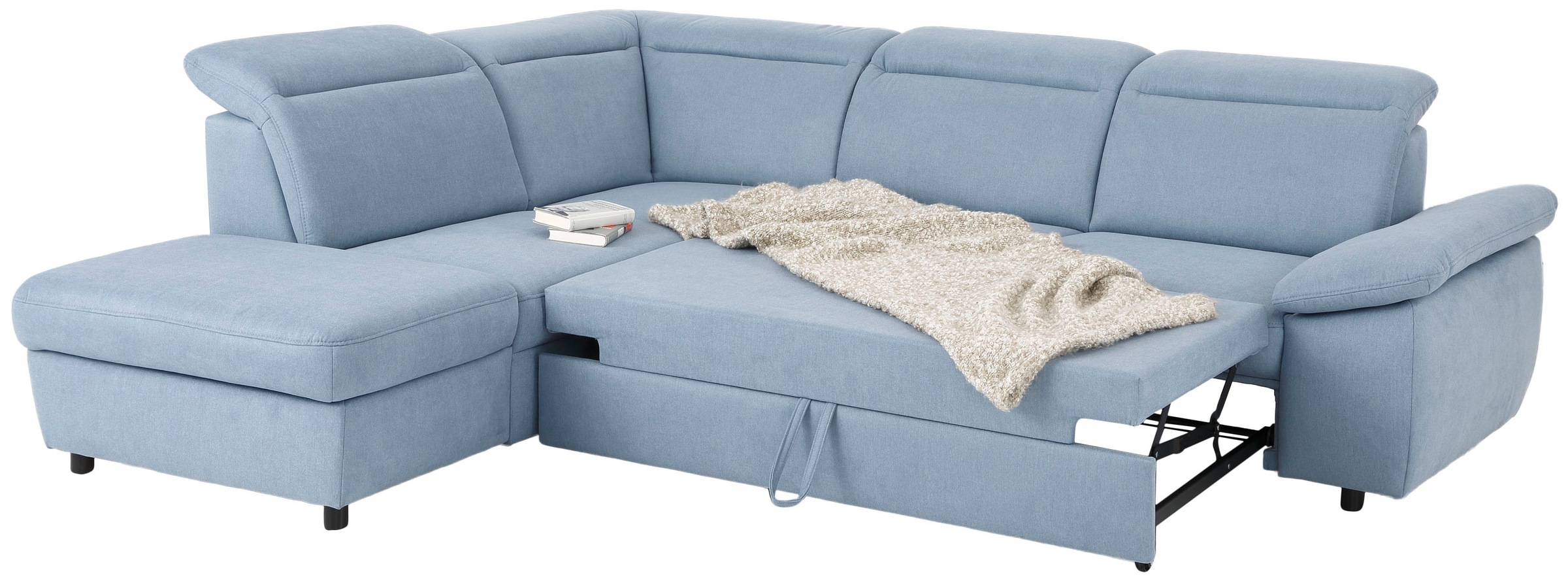 Home affaire Ecksofa »Mauritius L-Form«, mit Ottomane, mit Kopfteil- und Armlehnverstellung