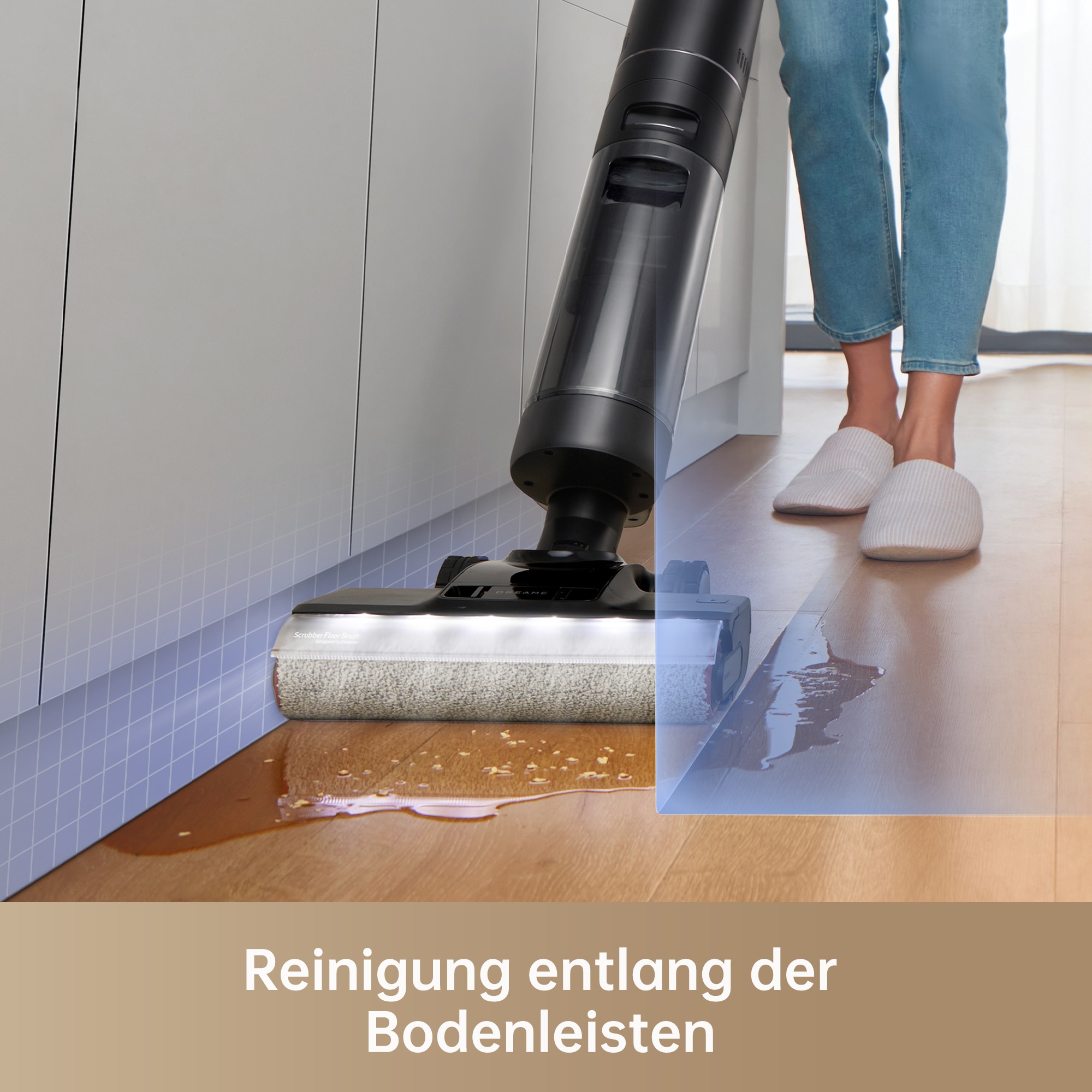 Dreame Nass-Trocken-Akkusauger »H13 Pro, 60 °C Bürstenreinigung, Doppel-Kantenreinigung«, 40 min Laufzeit, Heißlufttrocknung, 18.000-Pa-Saugkraft