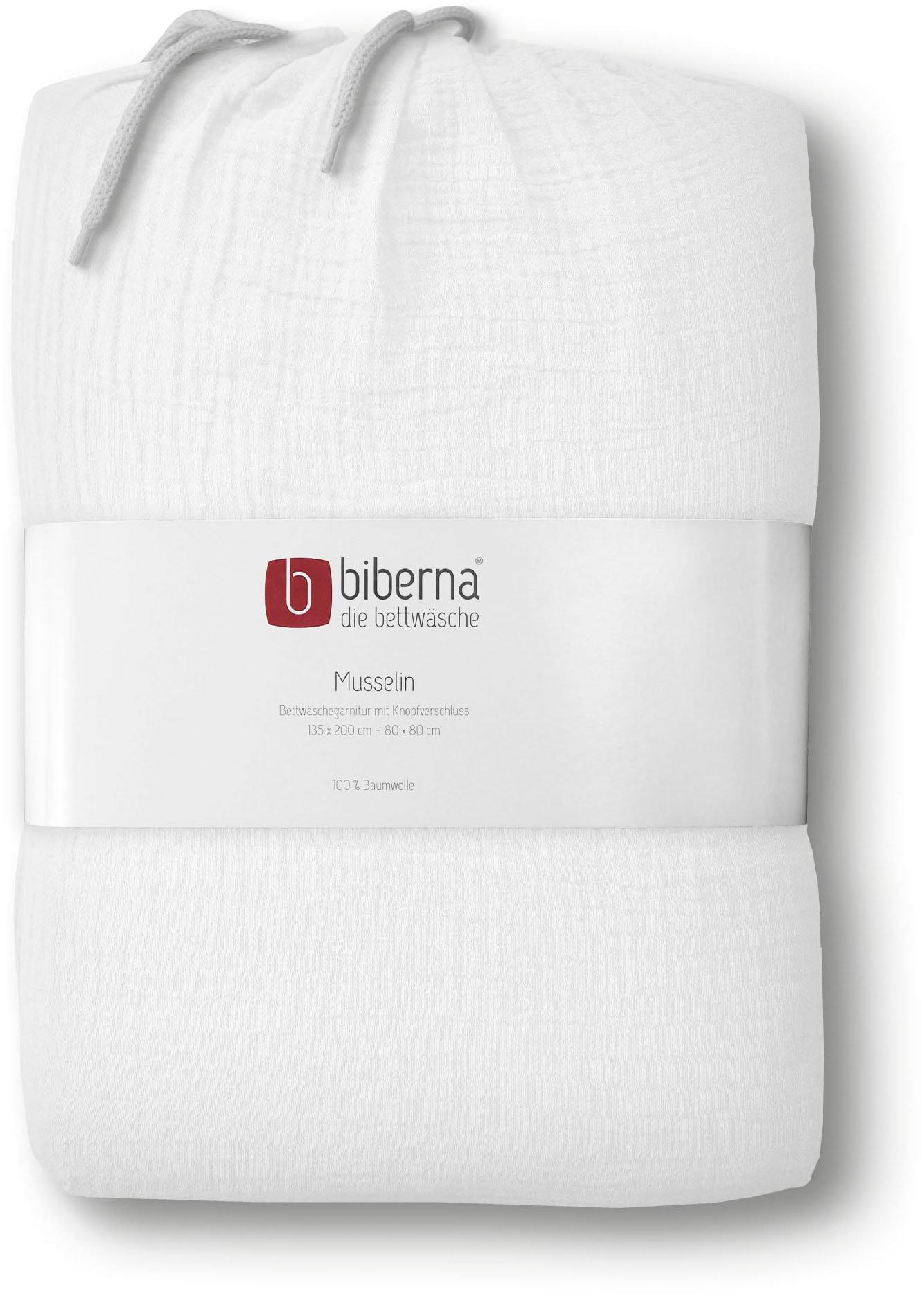 Biberna Bettwäsche »Thea«, (2 tlg.), feines, weiches + leichtes Gewebe aus 100% Baumwolle,Sommer