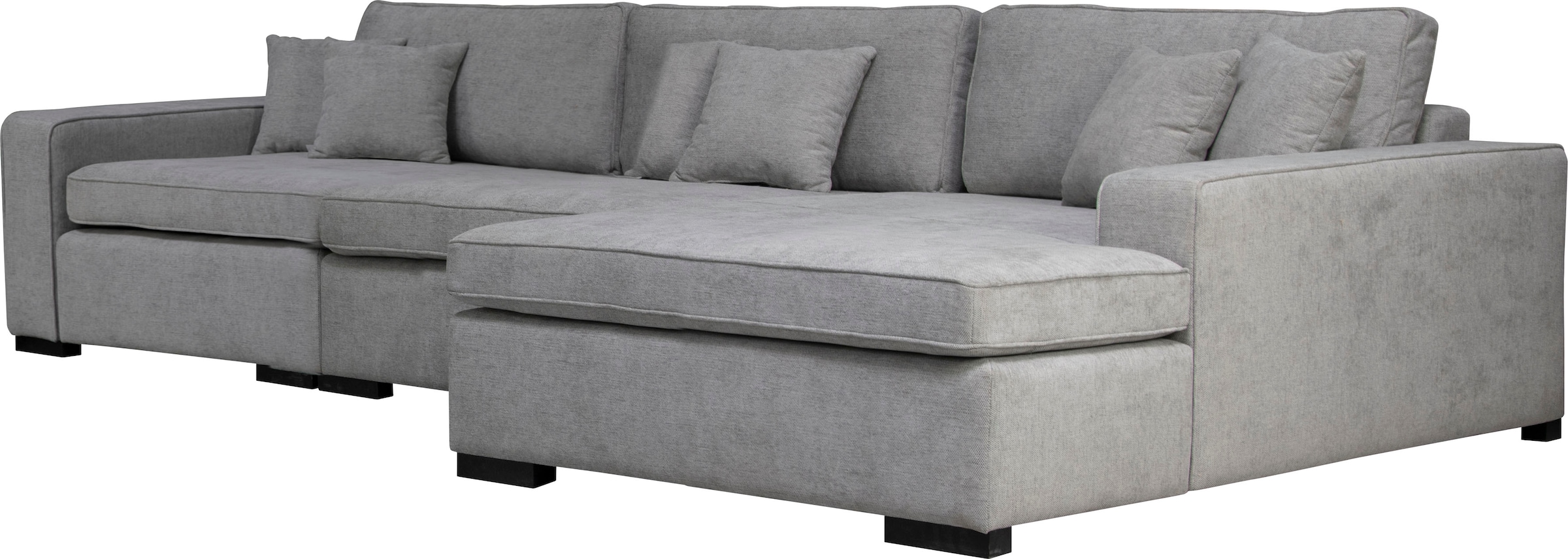 Home affaire Ottomane »Skara L-Form«, Lounge-Sofa mit Federkernpolsterung, in vielen Bezugsvarianten