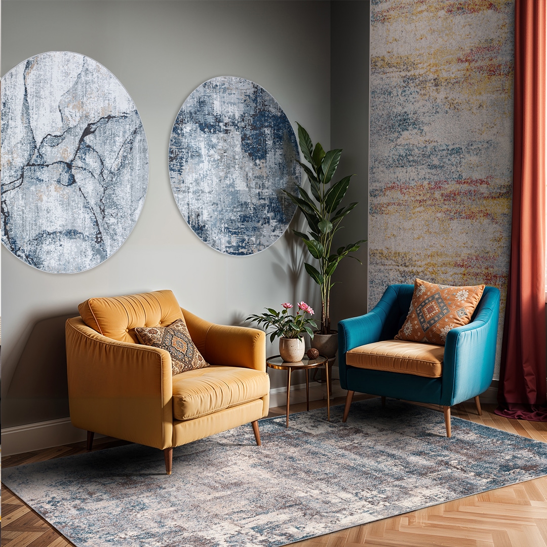 Livabliss Teppich »UTRECHT«, rechteckig, 9 mm Höhe, Designerteppich in Marmor Optik, Kurzflor Wohnzimmerteppich/Läufer