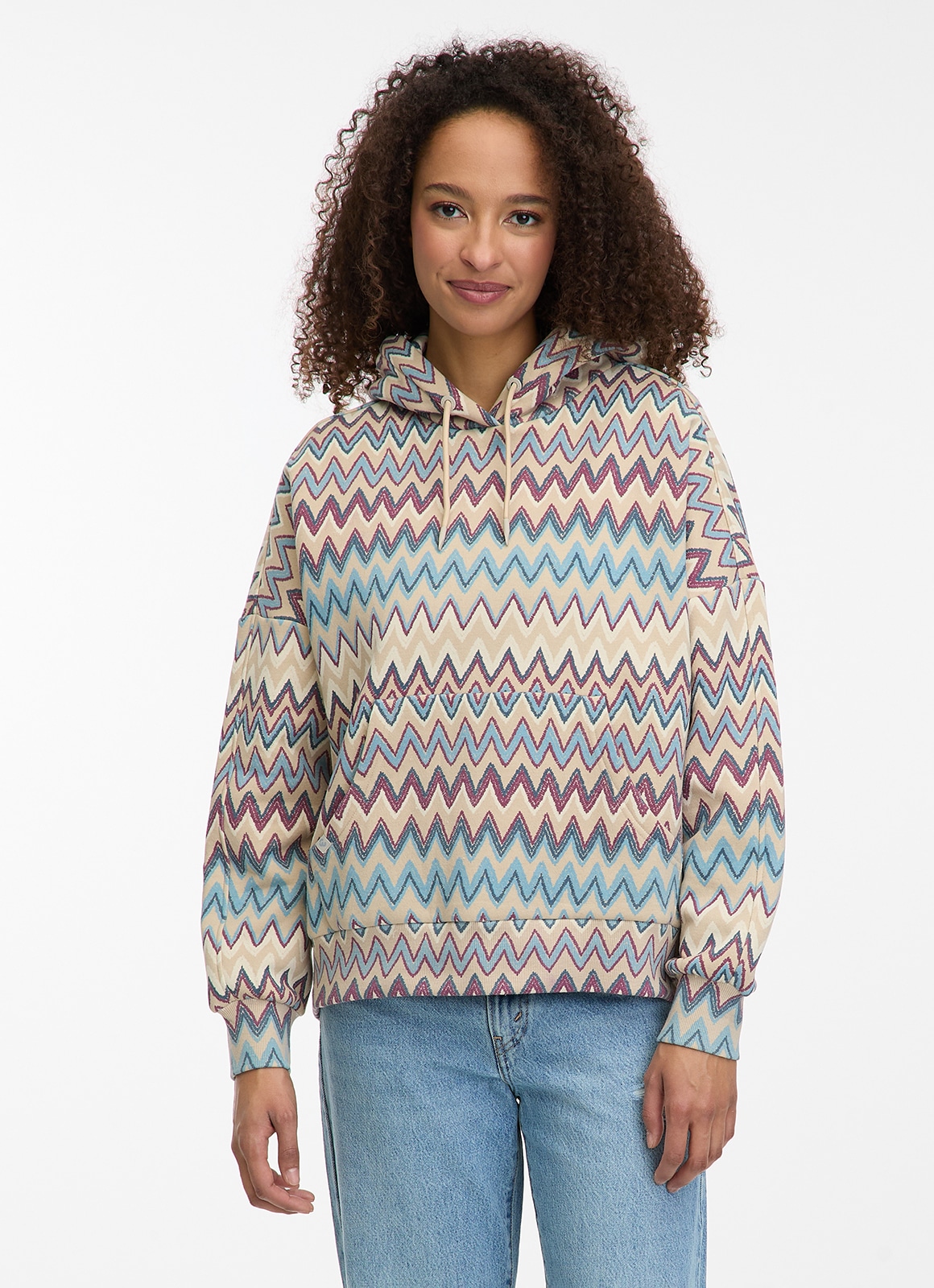 Ragwear Sweatshirt »PIRITA PRINT«, mit Rundhalsausschnitt, aus Baumwolle und Polyester, Regular Fit
