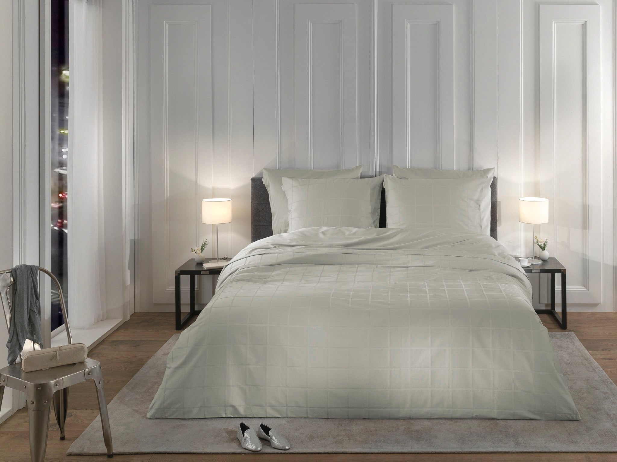 Heckett & Lane Wendebettwäsche »Diamante« 2 Stk. tlg. kariert, hochwertiges günstig online kaufen