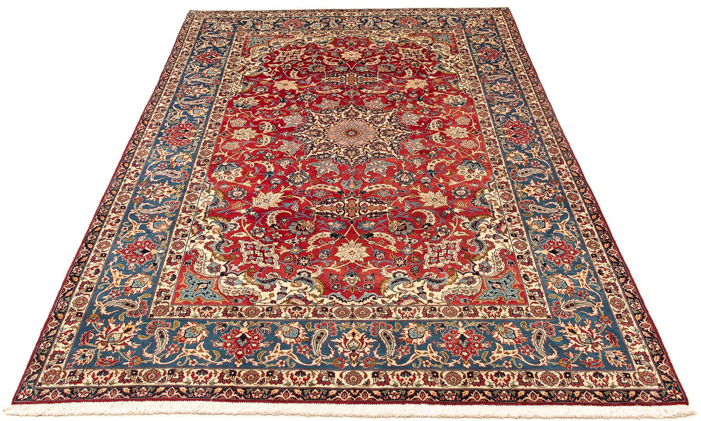 morgenland Orientteppich »Perser - Isfahan - Premium - 377 x 271 cm - rot«, günstig online kaufen